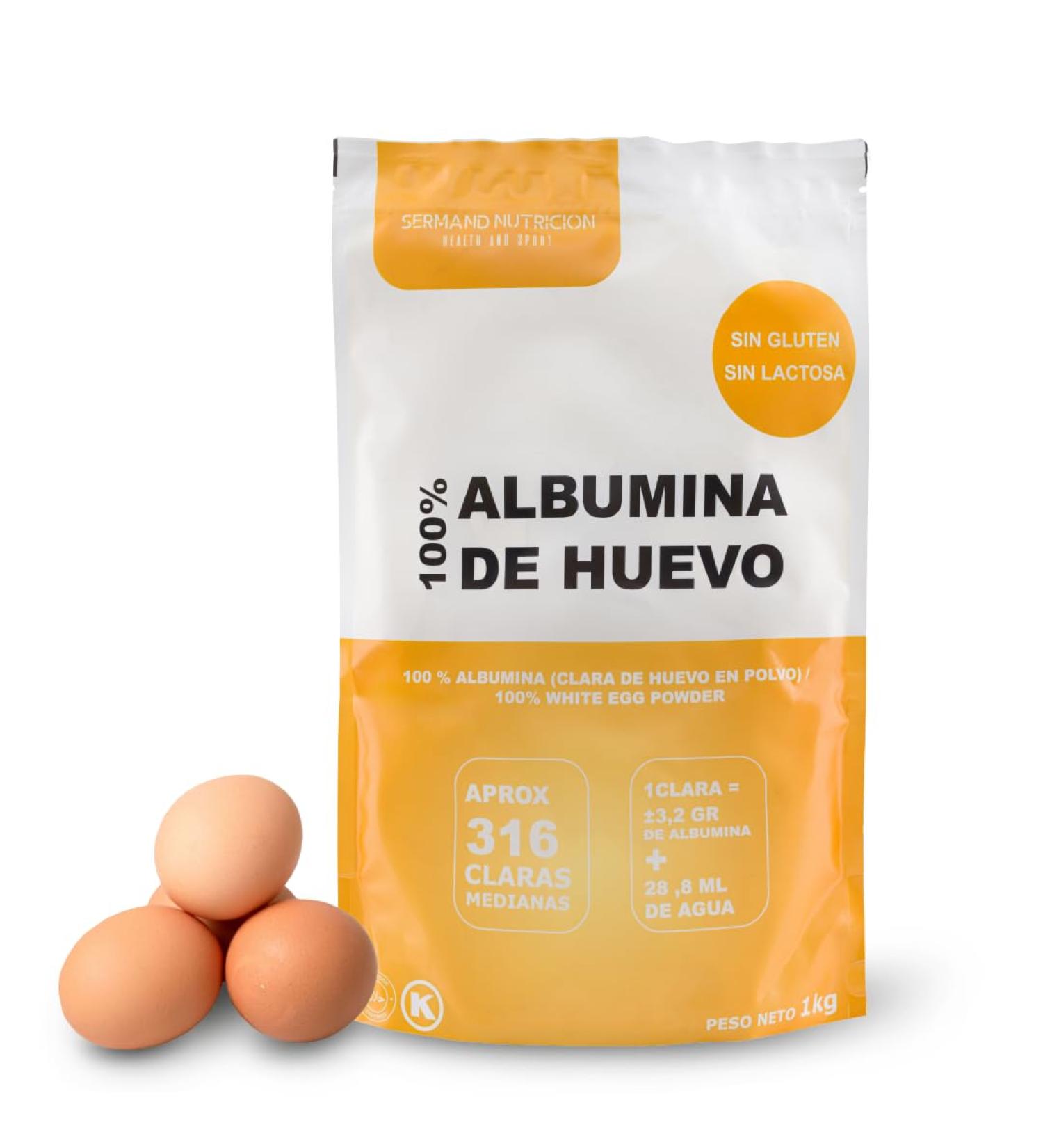  SERMAND SERMAND Organic Egg White Powder (1 kg) | Organic Egg White Powder | Egg Albumin | No Additives | Product - Buy Online on GoSupps.com