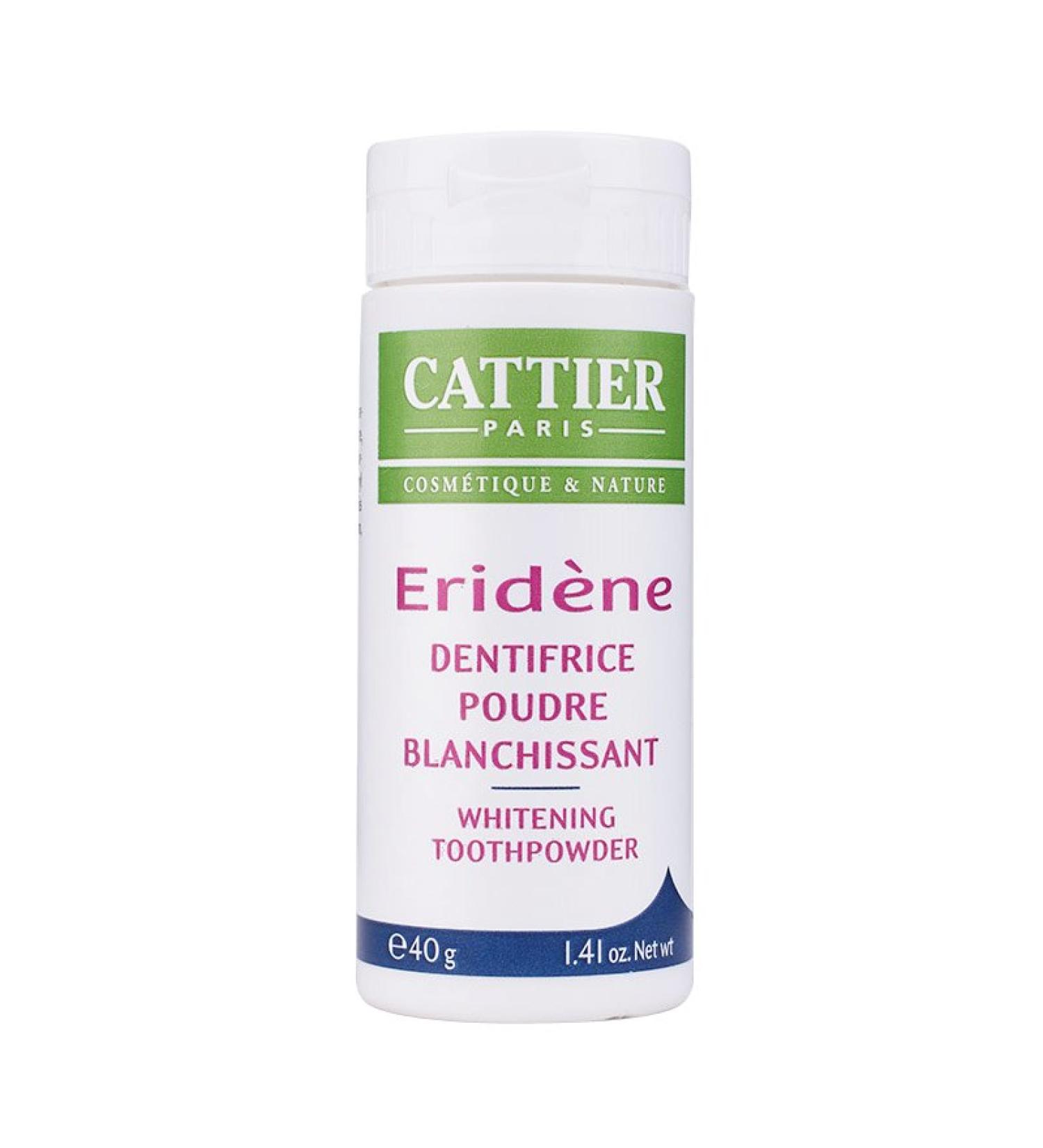 Cattier Eridne Whitening Toothpowder 40g - Natural Teeth Whitening for Bright Smiles | Shop Internationally - Buy Online on GoSupps.com
