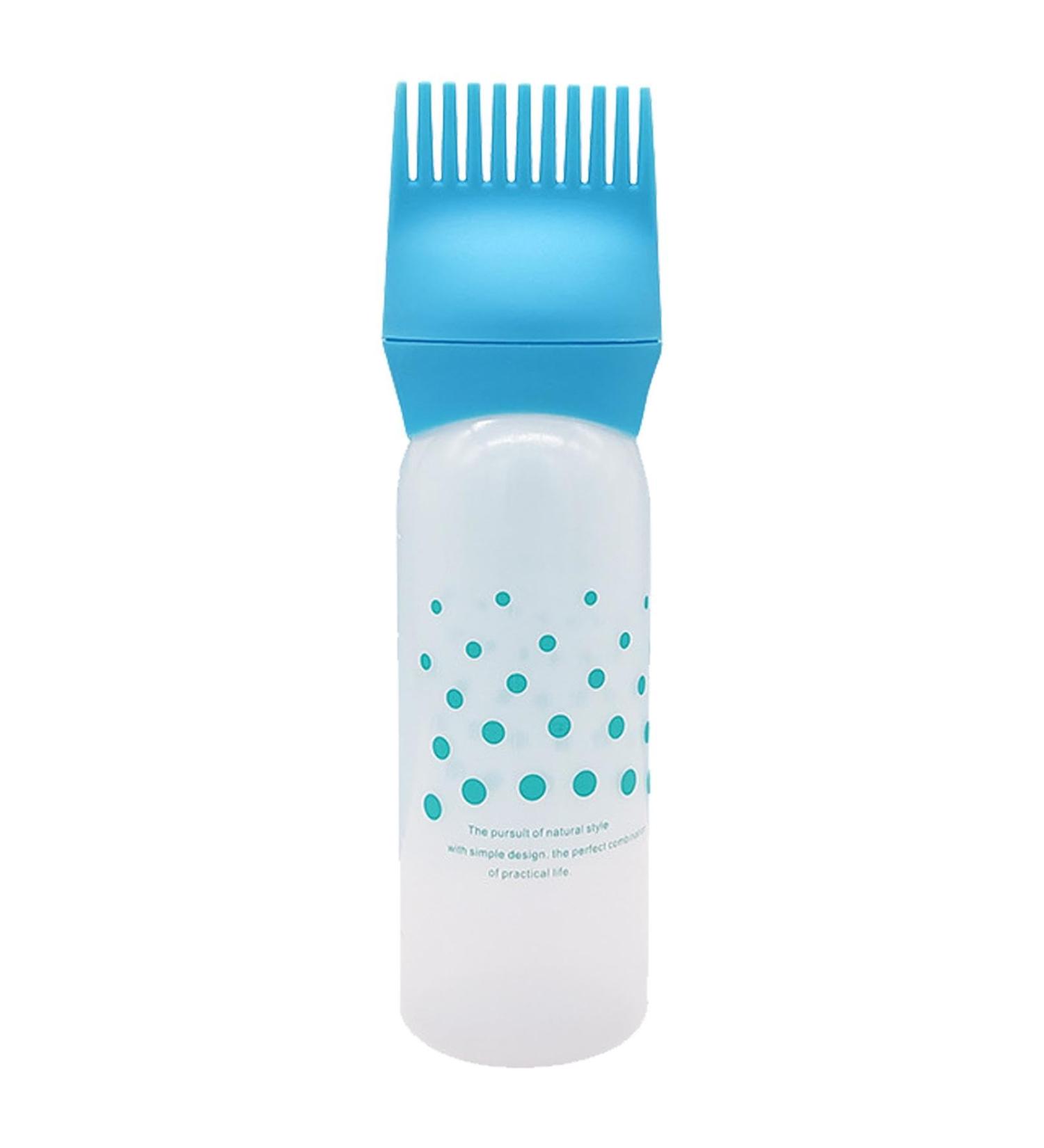 Root Comb Applicator Bottle Hair Oil Applicator Bottle Oil Scalp Applicator Bottle Applicator Brush With Graduated Scale Hair Dye Brush Bottle For Hair Dyeing Blue - Buy Online on GoSupps.com