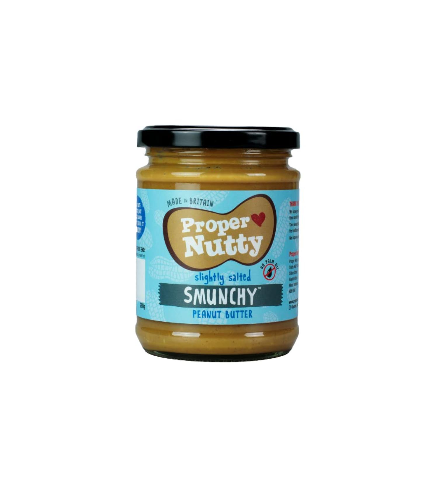 Proper Nutty Slightly Salted Peanut Butter 280g x 6 Slightly Salted 280g