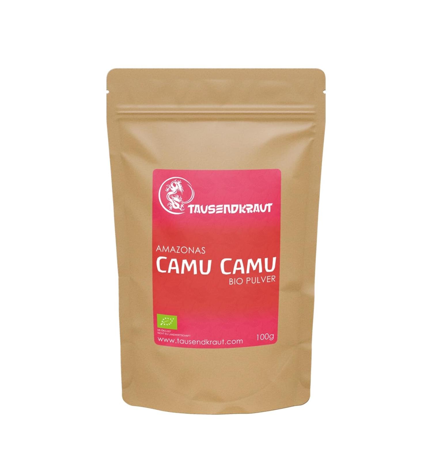  Tausendkraut Camu Camu Organic Powder (100g) Superfood Myrciaria dubia South America Vitamin C millendar - Buy Online on GoSupps.com