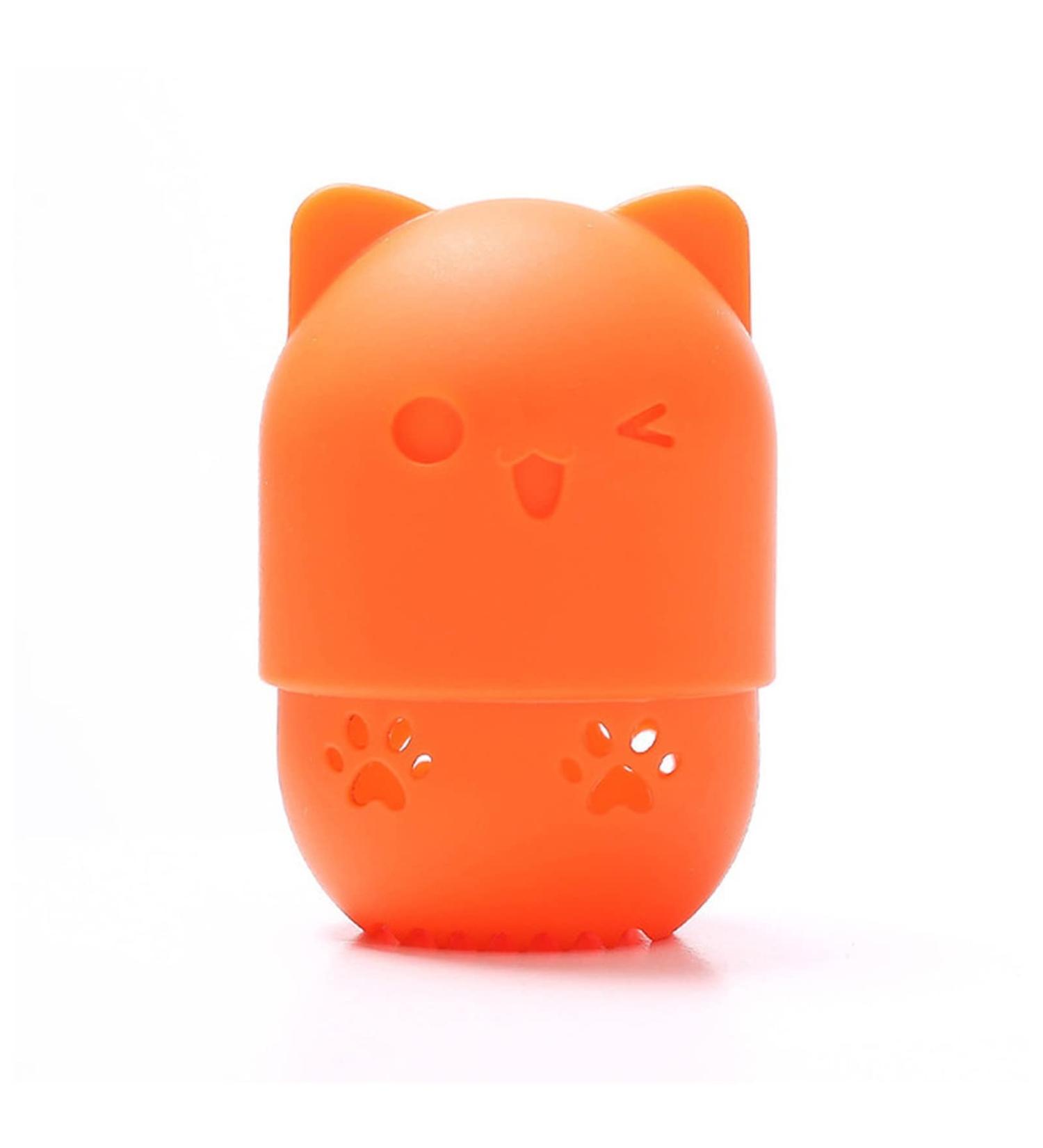 Makeup Sponge 1Pc Cute Sponge Puff Drying Cleaner Travel Stand Soft Silicone Foundation Makeup Brush Sponge Cleaning Tool Cosmetic Puff Holder Makeup Sponge Holder(7) - Buy Online on GoSupps.com