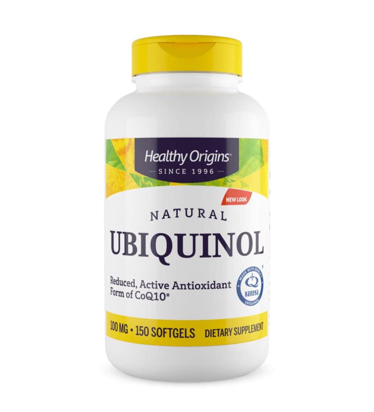 Healthy Origins Ubiquinol 100mg - 150 Soft Capsules | Gluten-Free Non-GMO High Dose Energy Support - Buy Online on GoSupps.com