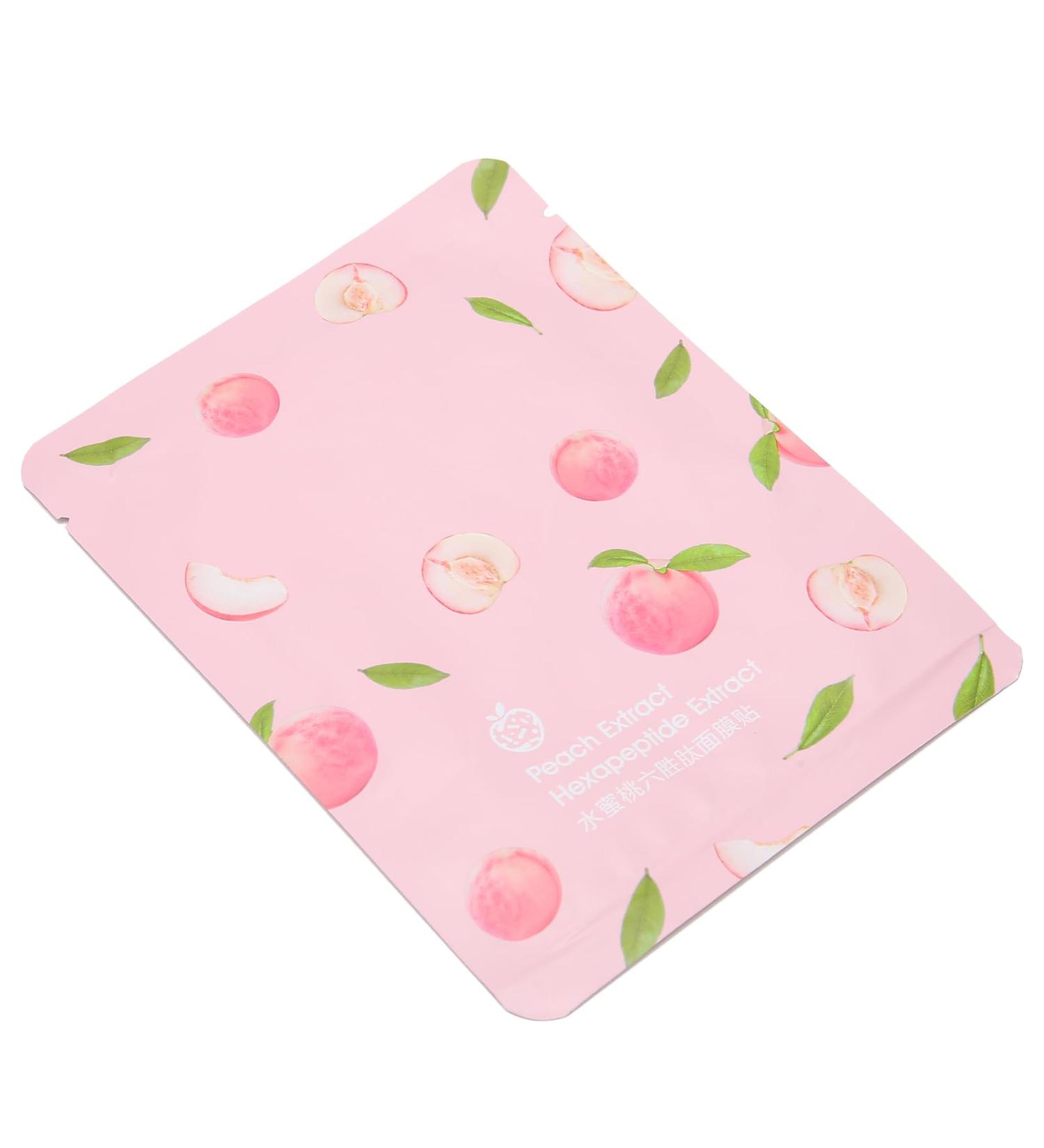 Qukaim Brightening Skin Mask Peach Facial Mask Sheet 25g Nourishing and Hydrating Skin Gentle Moisturizing Face Mask - Buy Online on GoSupps.com