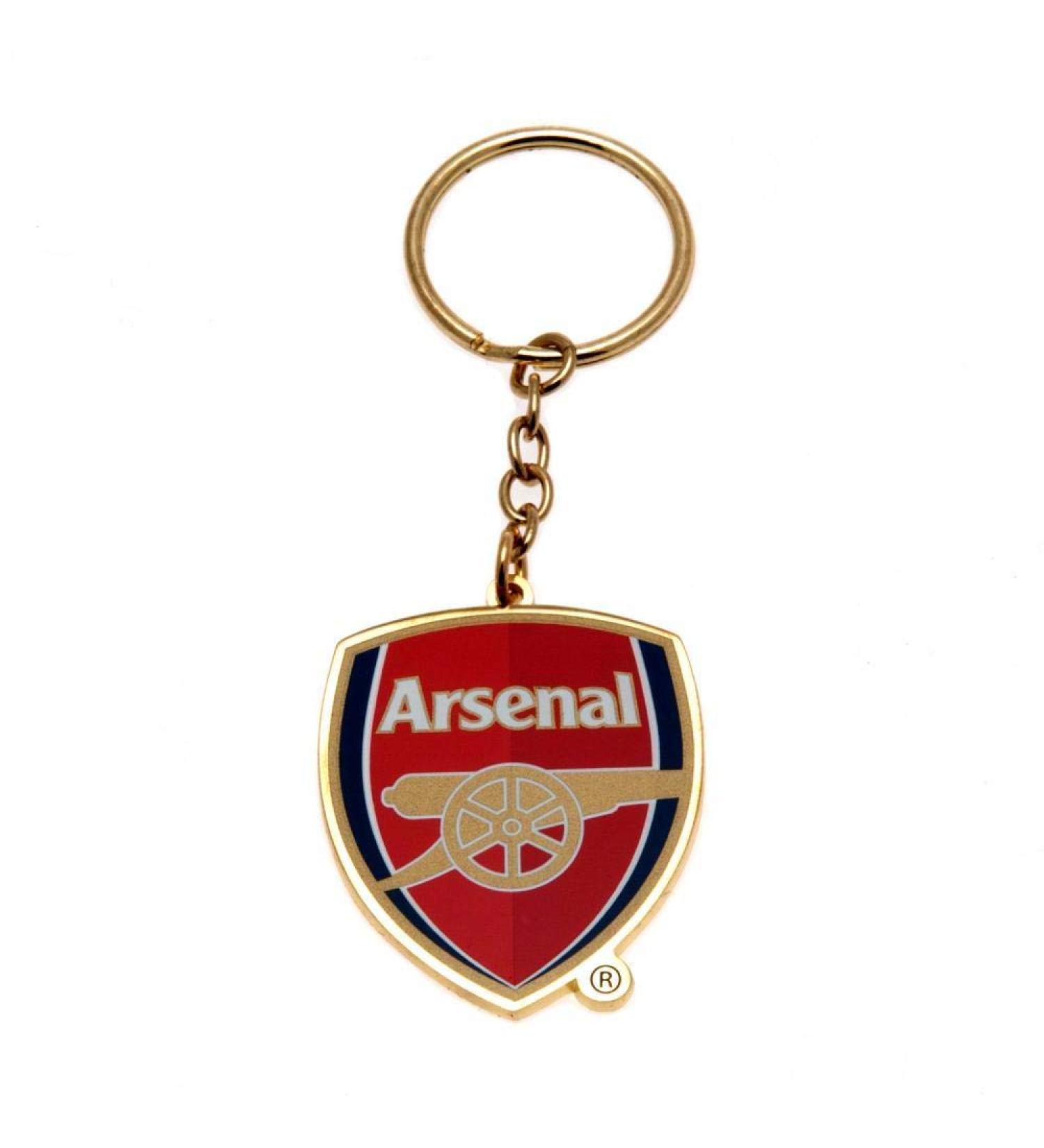 Arsenal FC Crest Metal / Enamel Keyring (bb)