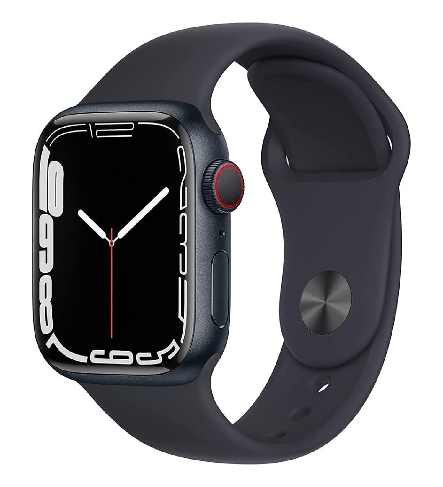 Apple Watch Series 7 GPS + Cellular, 45mm Midnight Aluminum Case with Midnight Sport Band - Regular (Renewed) GPS + Cellular 45mm Midnight - Buy Online on GoSupps.com