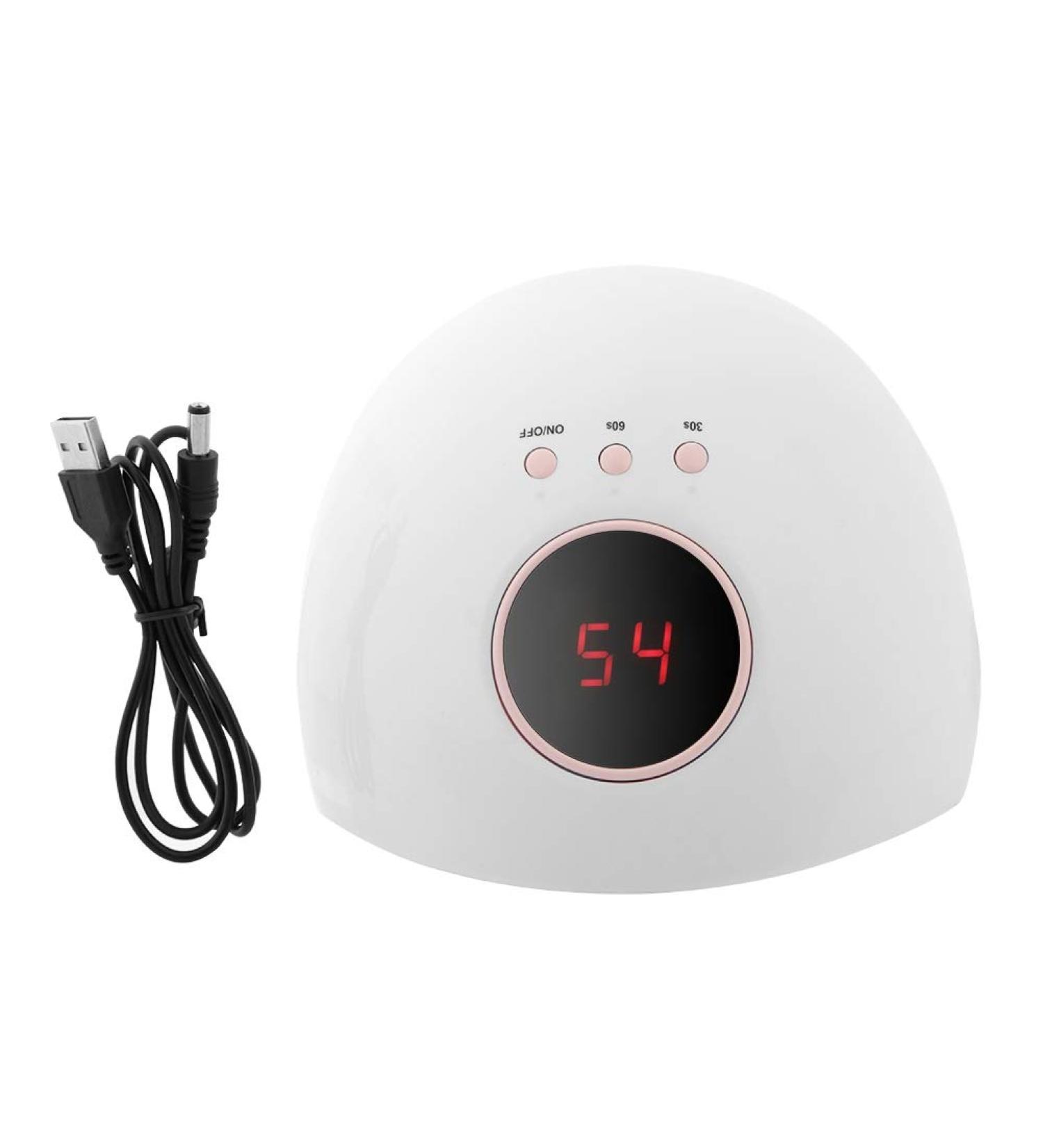 24W UV Nail Dryer Lamp - LED Gel Hardening 30s/60s Timer & Auto Sensor | Perfect Nail Art Tools for All Nail Polishes - Buy Online on GoSupps.com