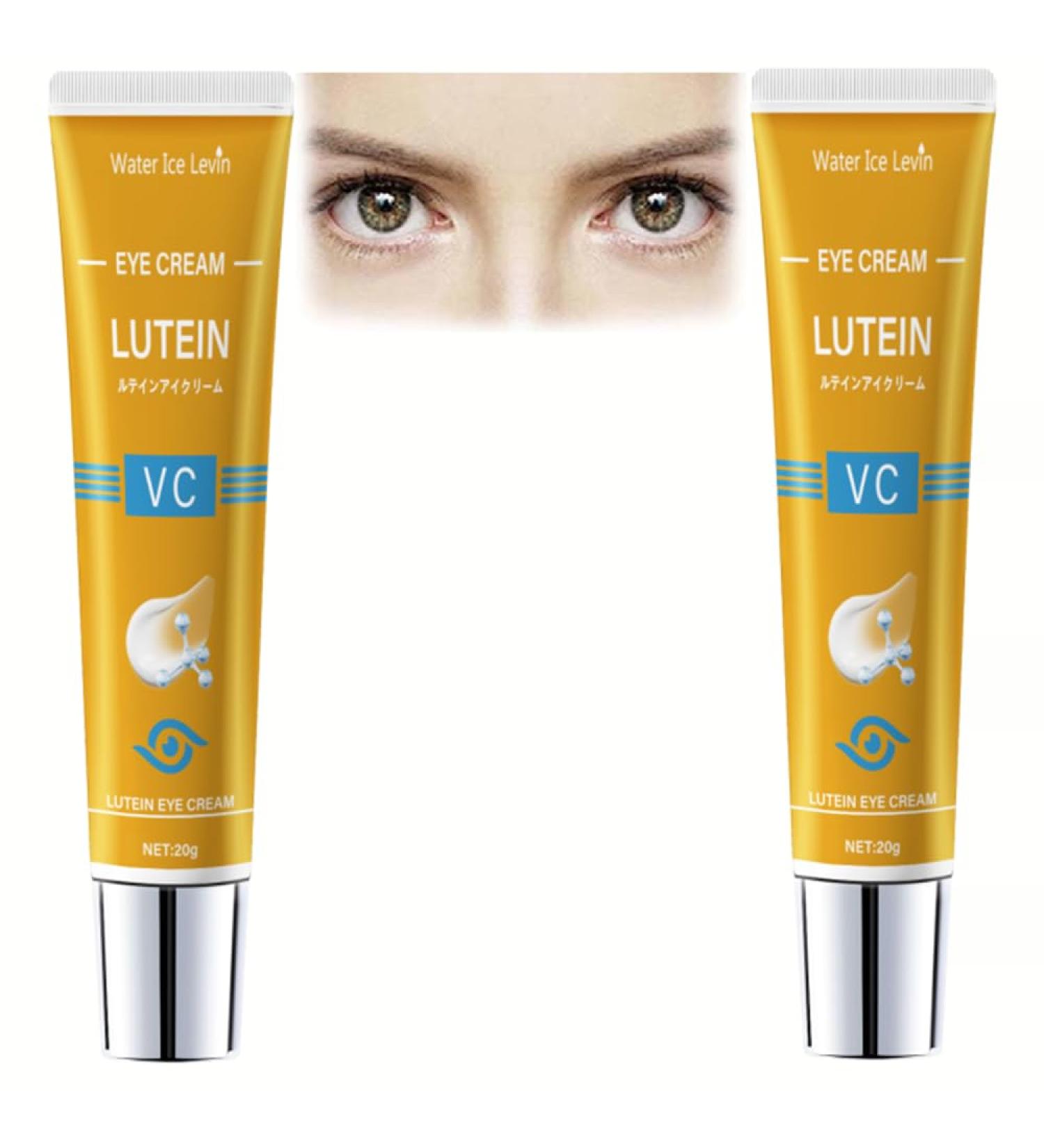 2PCS Anti-Wrinkle Eye Serum Cream Lutein-Anti Wrinkle Serum Wrinkle Essenceoil Lutein Eye Essence Gel for Women Men Lutein Cream For under eye