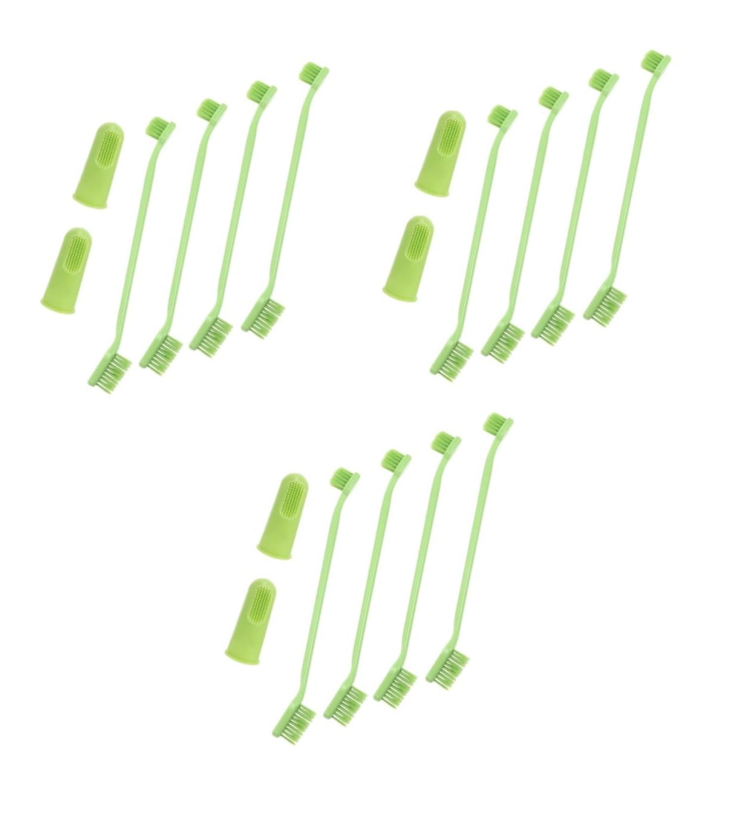 GANAZONO 3 Sets Pet Toothbrush Toothpaste for Dogs Green Dog Toothbrush Pet Mouth Cleaning Tool Tools Pp - Buy Online on GoSupps.com