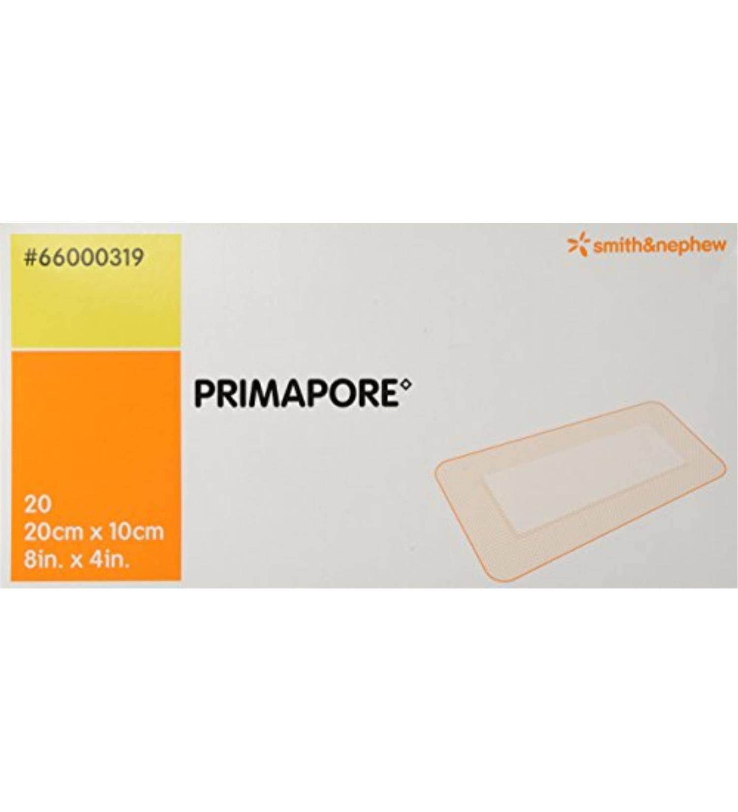 5466000319BX - PRIMAPORE Adhesive Non-Woven Wound Dressing  8 x 4
