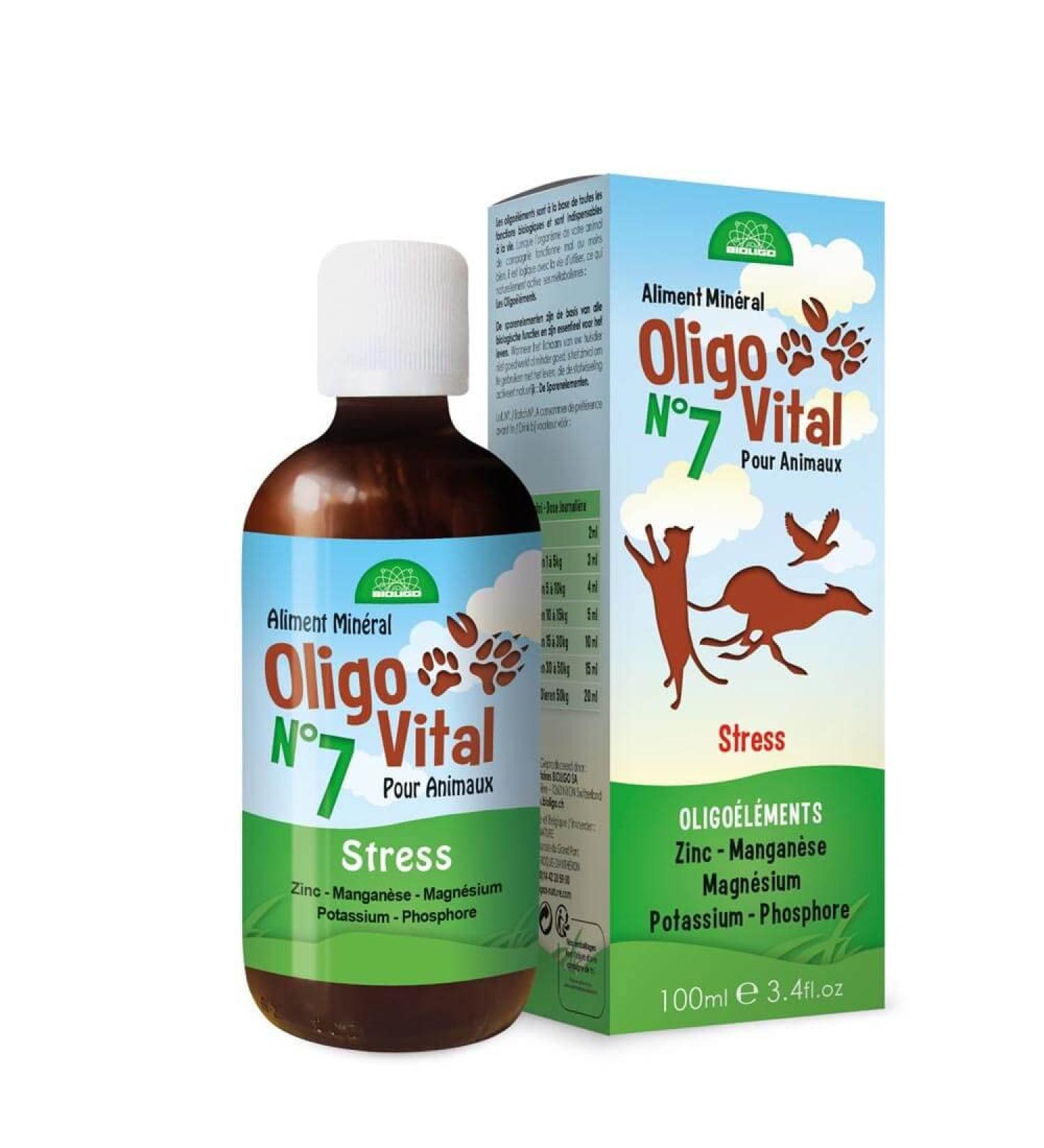 Oligovital N 7 - Trace elements for animals - Stress - 100 ML - Bioligo - Buy Online on GoSupps.com