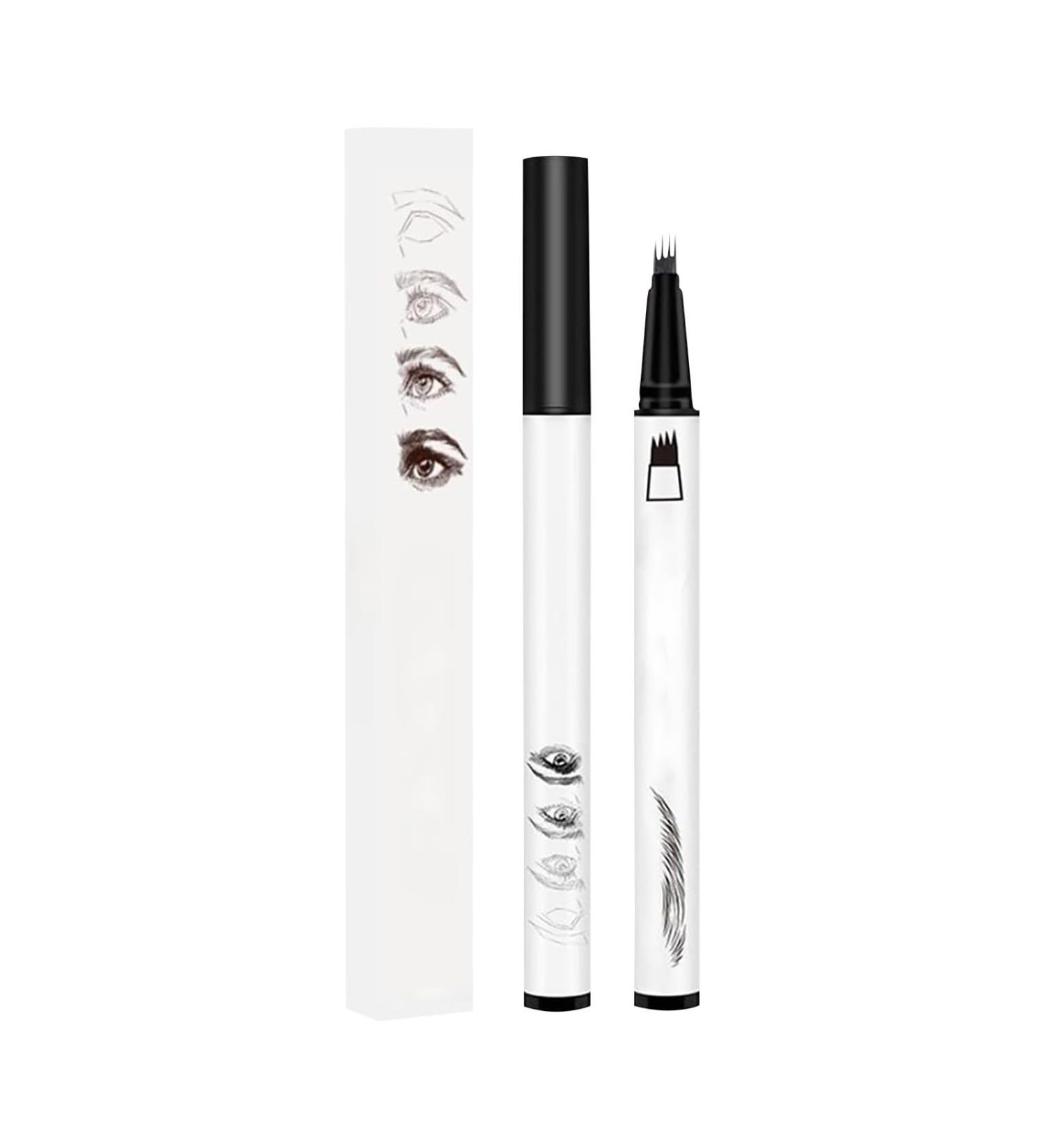4 Fork Tip Eyebrow Pen Eyebrow Pencil Eye Brow Pencils for Women Long-Lasting Eyebrow Pen Eyebrow Pencil (Black) - Buy Online on GoSupps.com