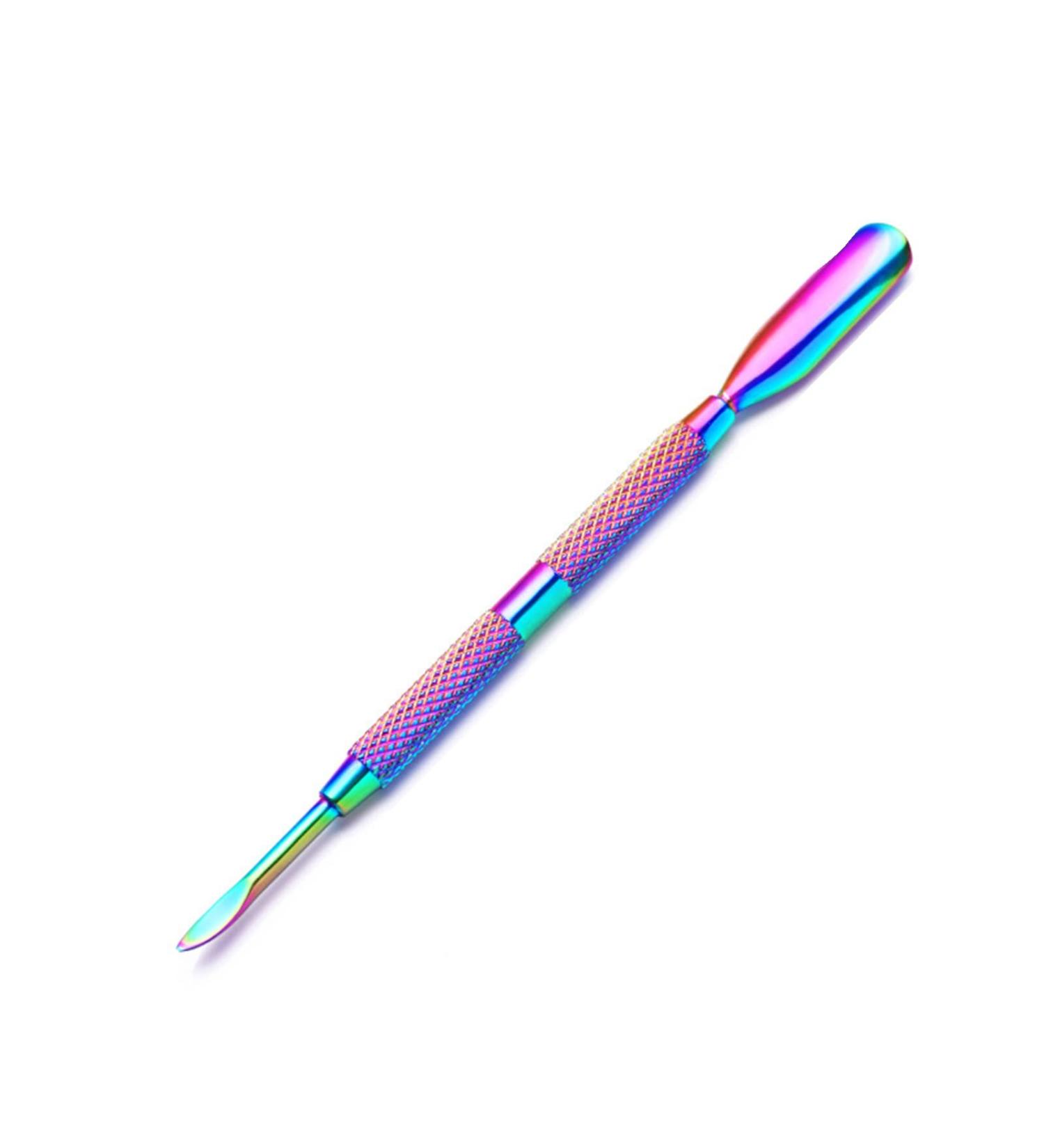 Cuticle Pusher Pedicure Tools Double Head Nail Polish Cuticle Remover Tool for Nail Salon F - Buy Online on GoSupps.com