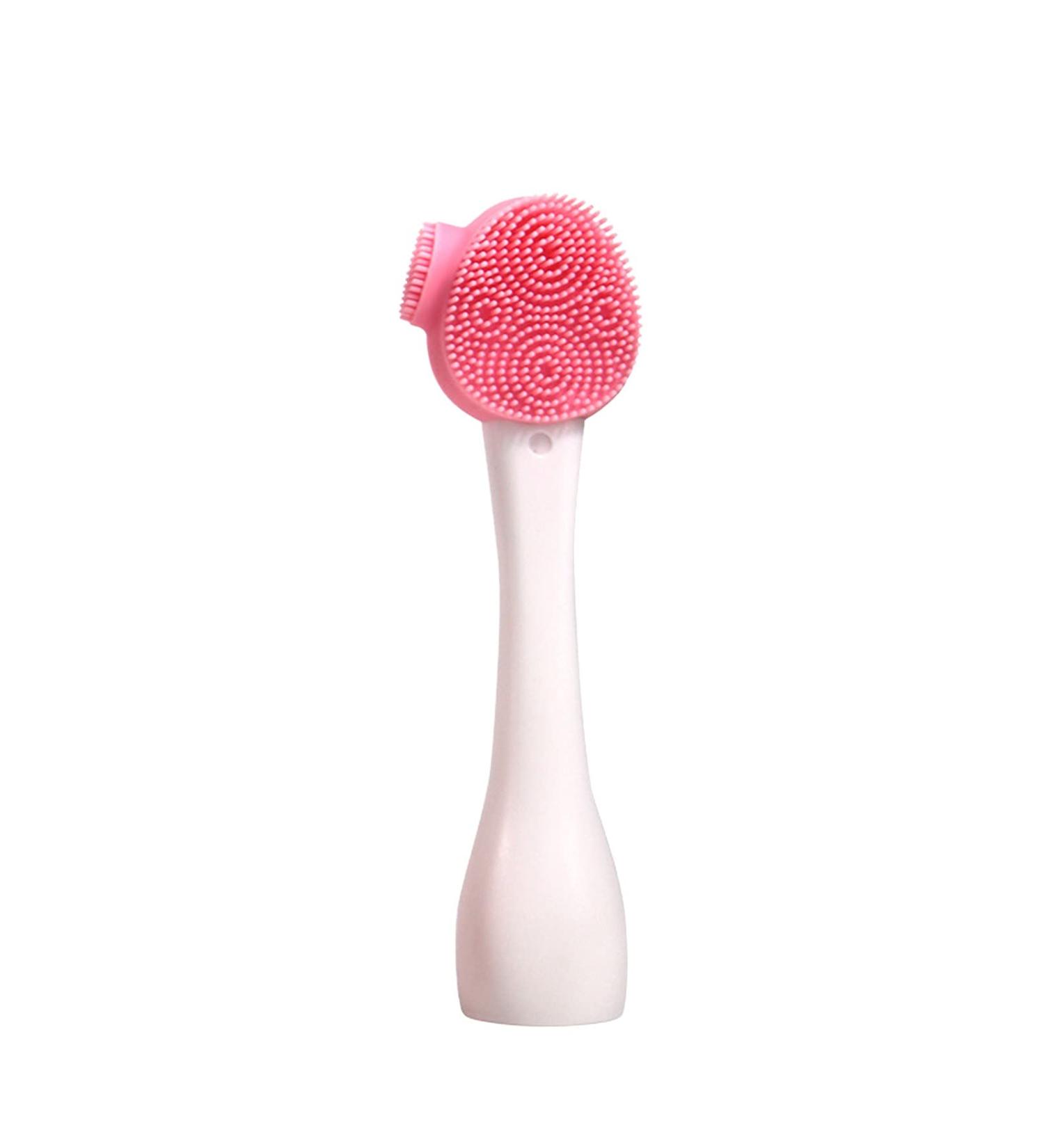 Facial Care Mud Silicone Brush Double-Head Soft Skin Instrument Cleansing Beauty Tools Zit (C One Size) One Size C
