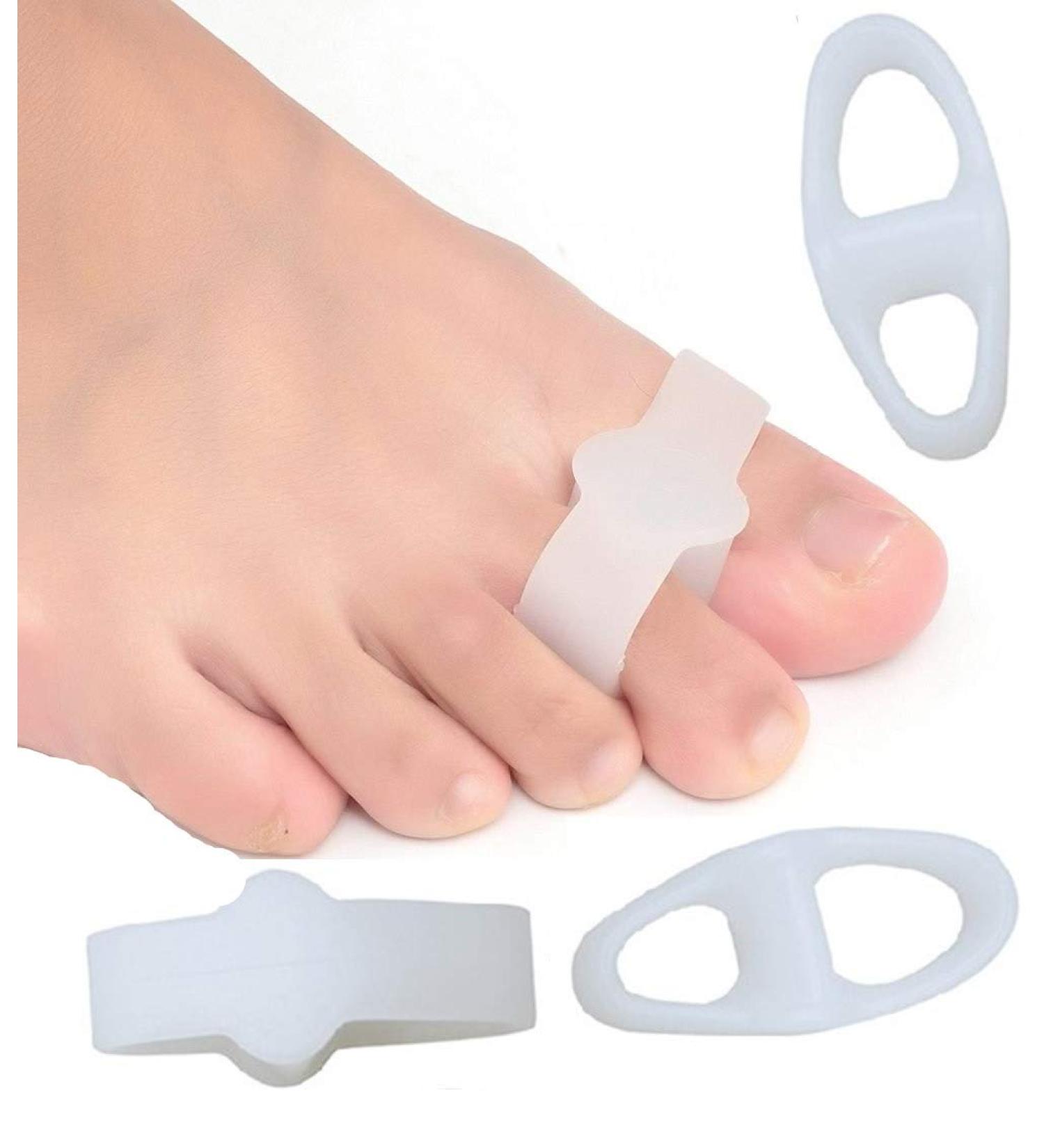 Gel Toe Corrector & Separator - Silicone Stretcher for Bunion Pain & Overlapping Toes | International Shipping - Buy Online on GoSupps.com
