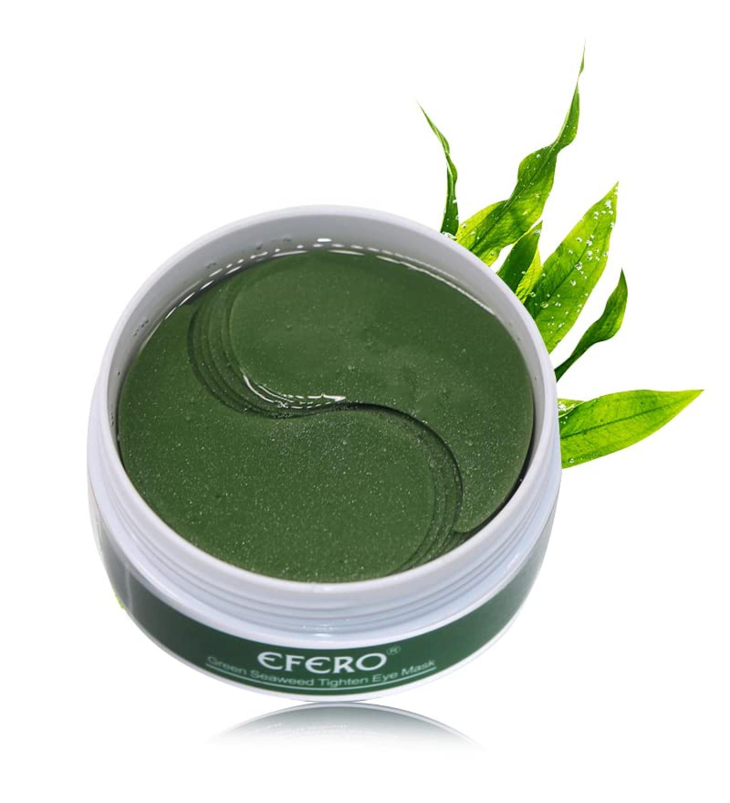 WALULAN Green Eye Mask - 60 Pcs - Anti-Wrinkle Treatment for Puffy Eyes, Dark Circles, Fine Lines - Moisturizing Collagen Eye Patches - Buy Online on GoSupps.com