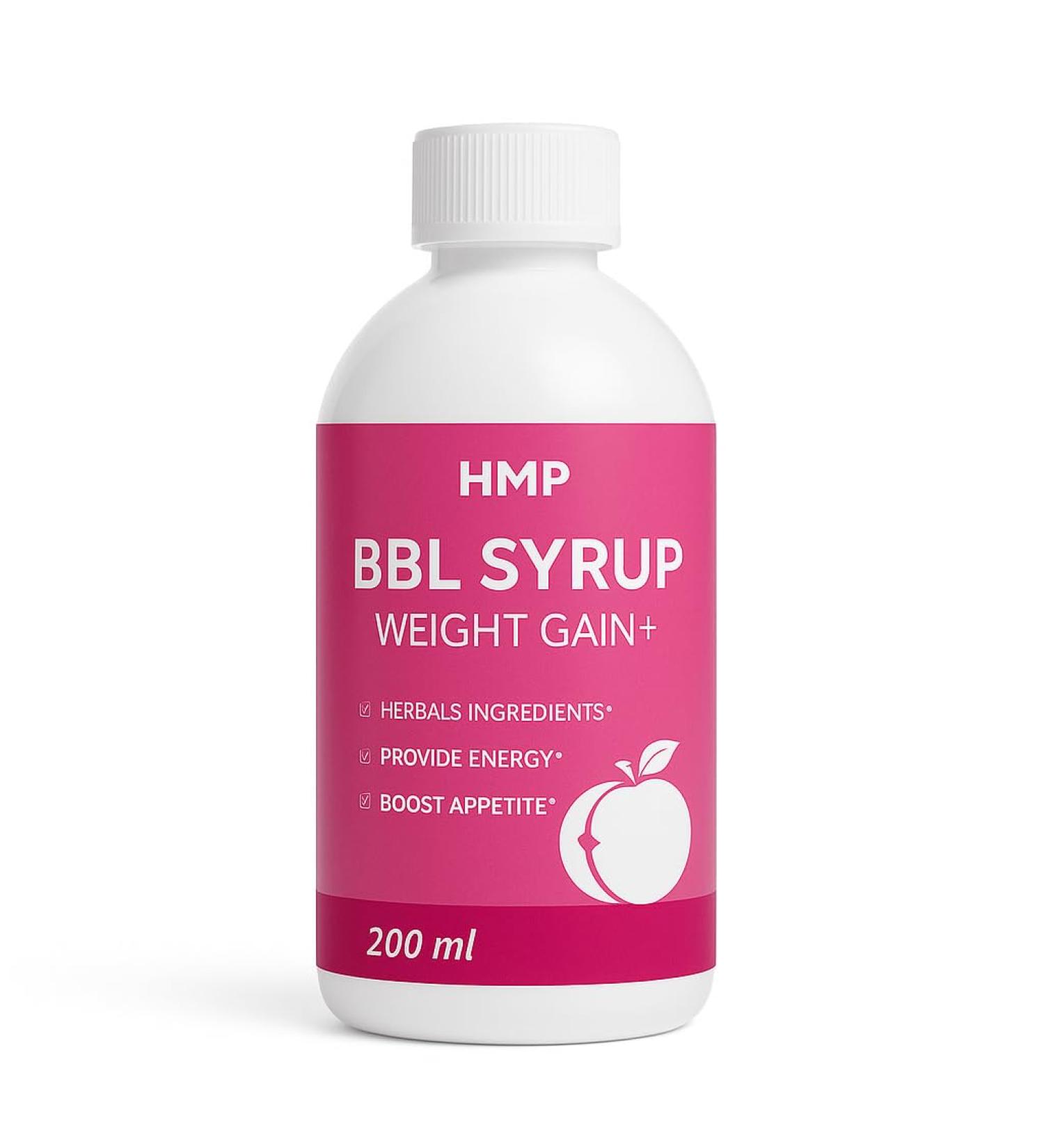 BBL Sirop - Sculpter Fesses & Hanches | Stimule l'App tit & Prise de Poids Cibl e | Formule Naturelle Avanc e avec Maca Fenugrec Kigelia | 200ml - Buy Online on GoSupps.com