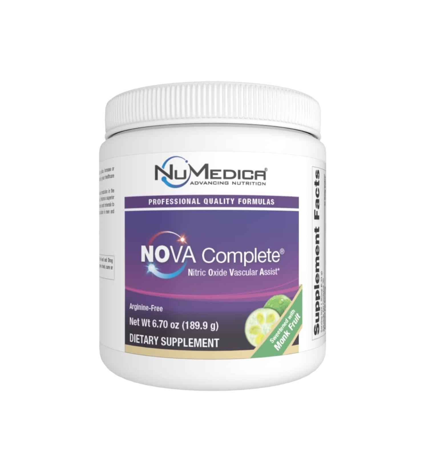 NuMedica NOVA Nitric Oxide Vascular Assist - Complete Monk Fruit 7.69 oz | Boost Circulation for Men & Women - Buy Online on GoSupps.com