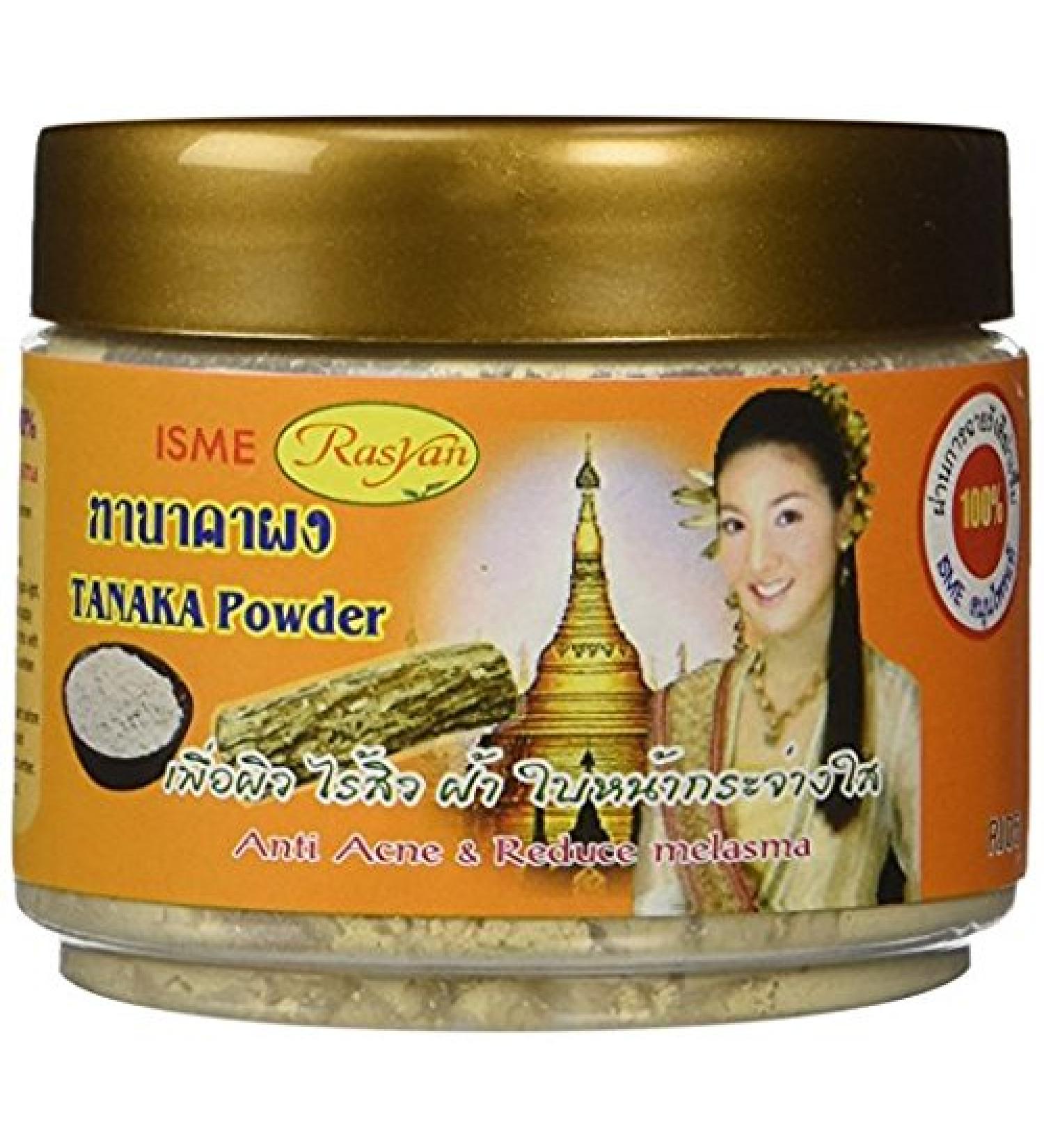 Isme Rasyan Thanaka Tanaka Powder 50g - 100% Natural Herbal for Anti Acne & Melasma - Buy Online on GoSupps.com