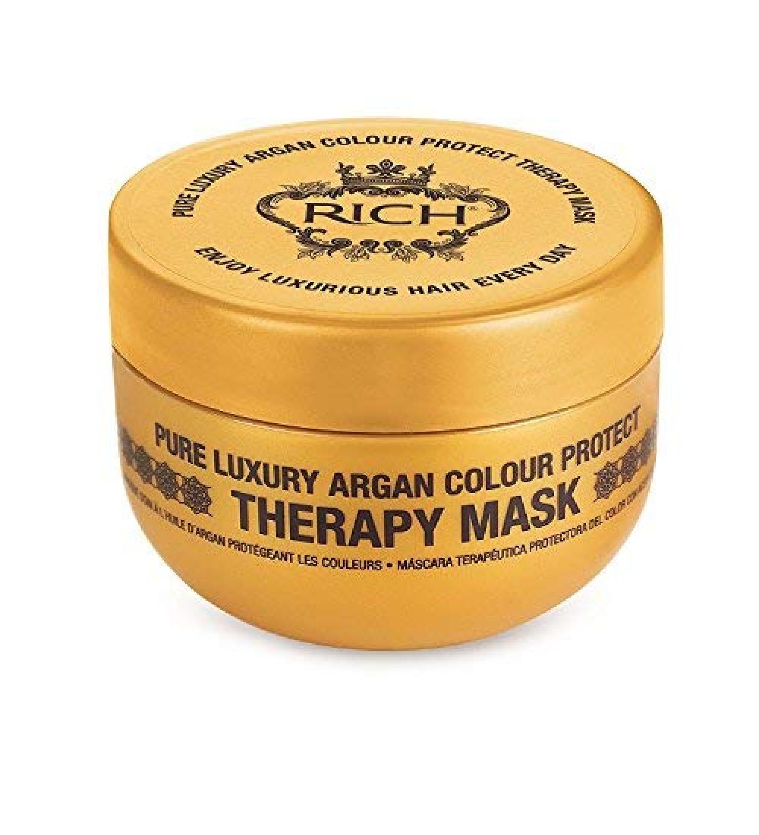 RICH Pure Luxury Argan Color Protect Mask 6.75oz - Nourishing Hair Treatment - Buy Online on GoSupps.com