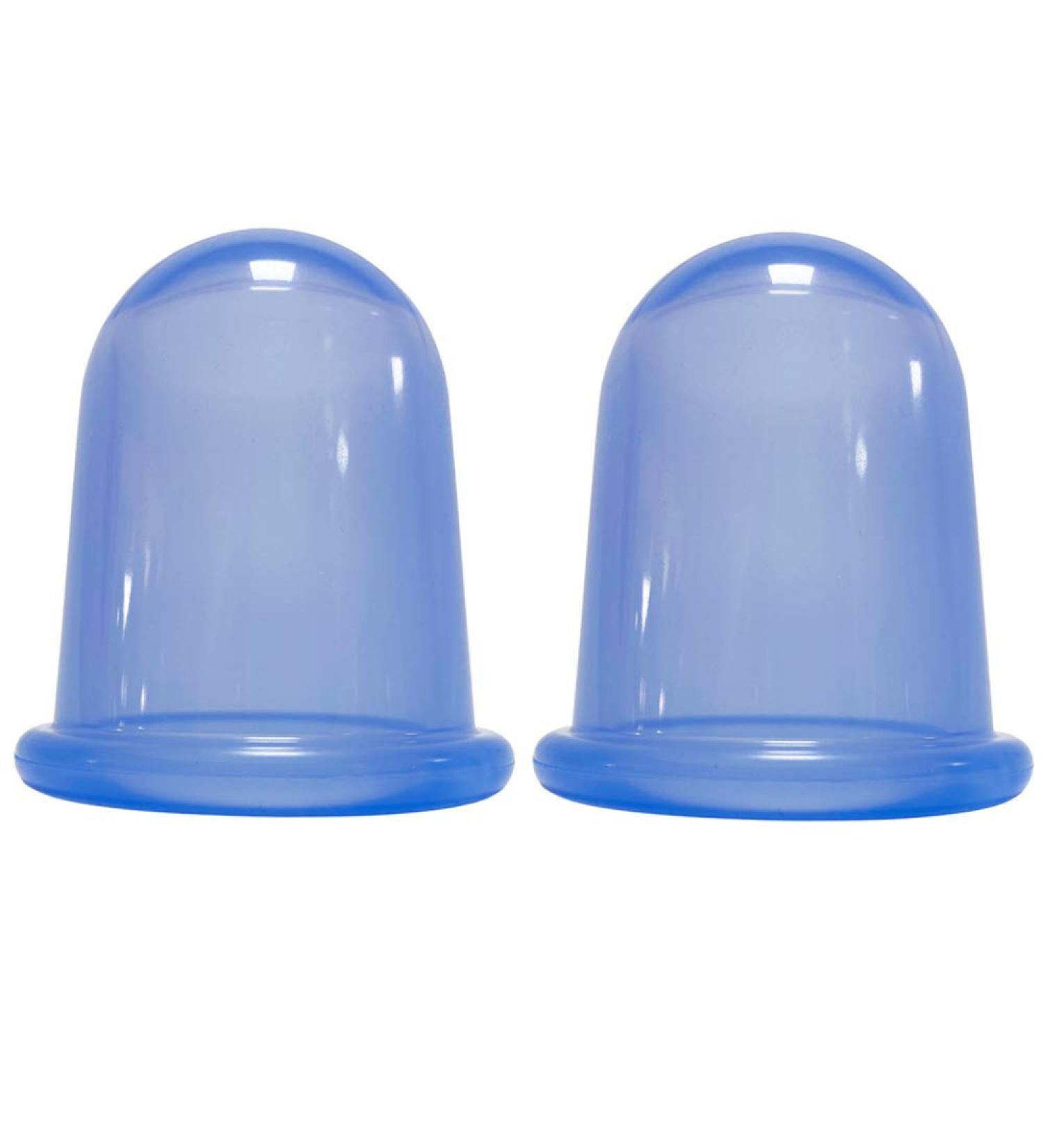 Buy Silicone Massage Cups - Large Cupping Therapy Set (2 Pack) for Pain Relief | International Shipping Available - Buy Online on GoSupps.com