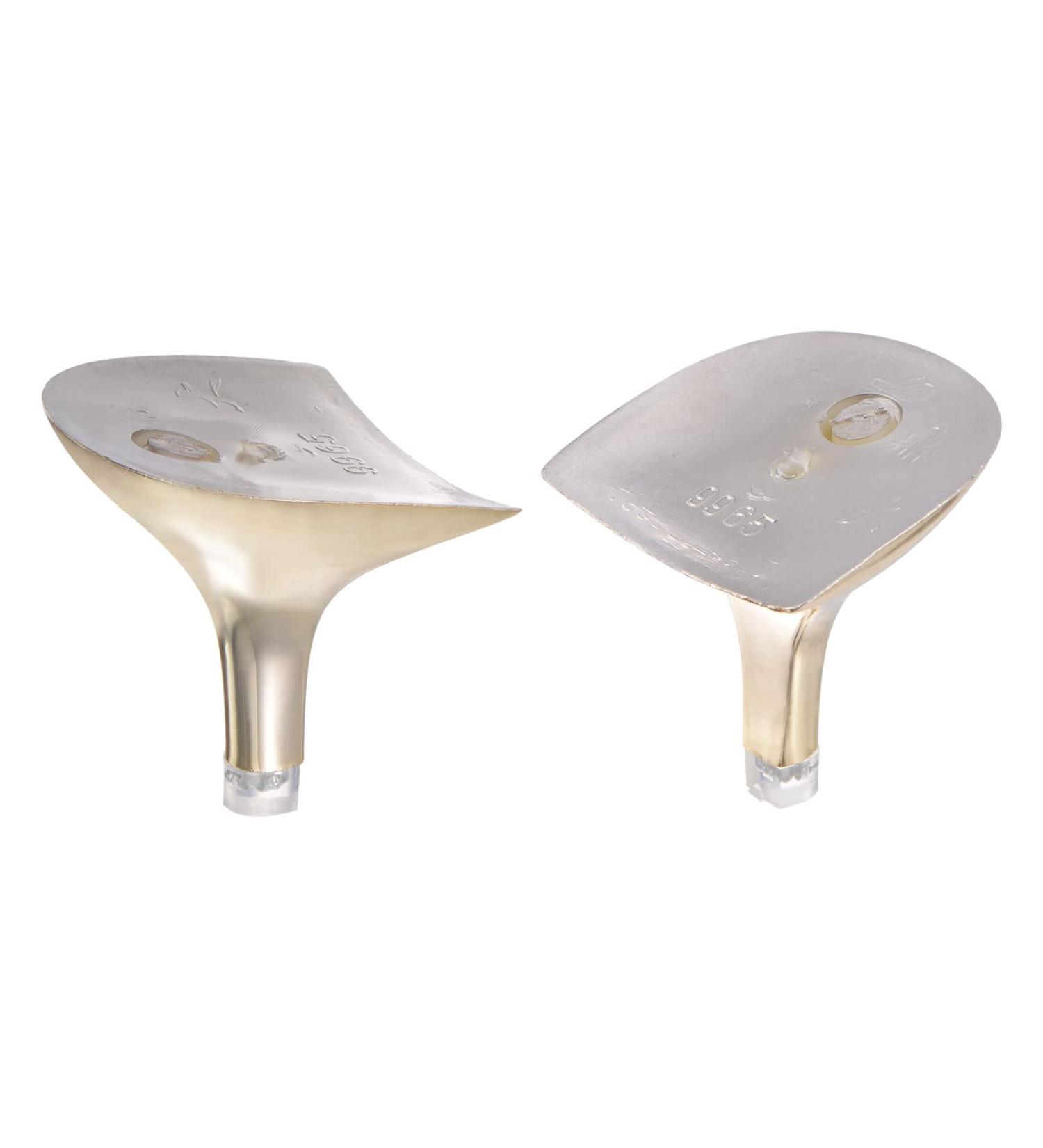 BUY HARFINGTON 1 Pair Gold Tone Heel Repair Replacement for Women - Perfect DIY High Stiletto Heel 1.85 x 2.05 - Buy Online on GoSupps.com
