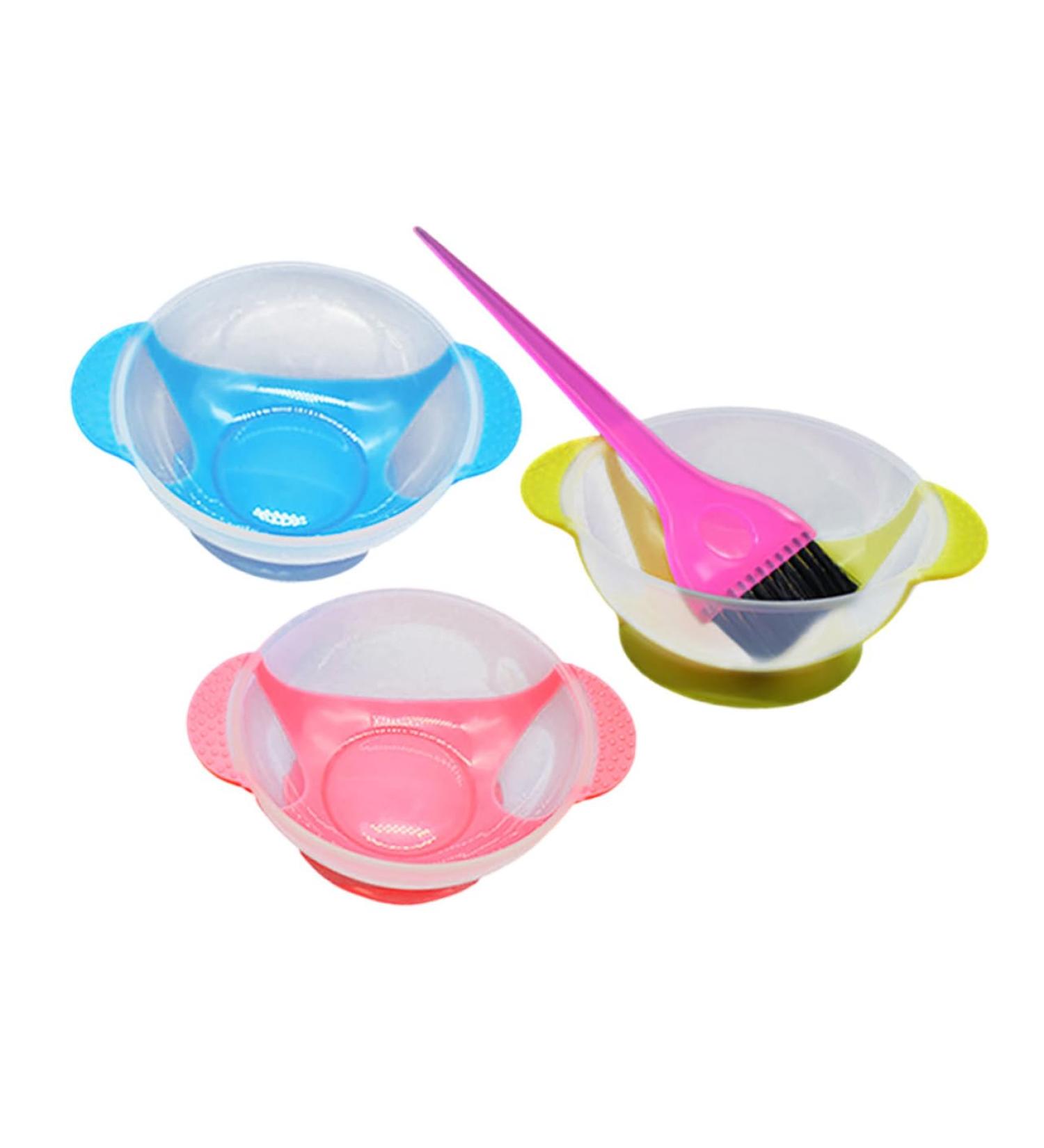 FRCOLOR 1 Set Hair Dye Bowl Hairdressing Hair Dye Set Mixing Cup Tool for the Eye Plate Suction Cup Hair Dye Brush Hair Dye Brush Baking Oil Mould Bowl Hair Dye Mixing Bowl Painting - Buy Online on GoSupps.com