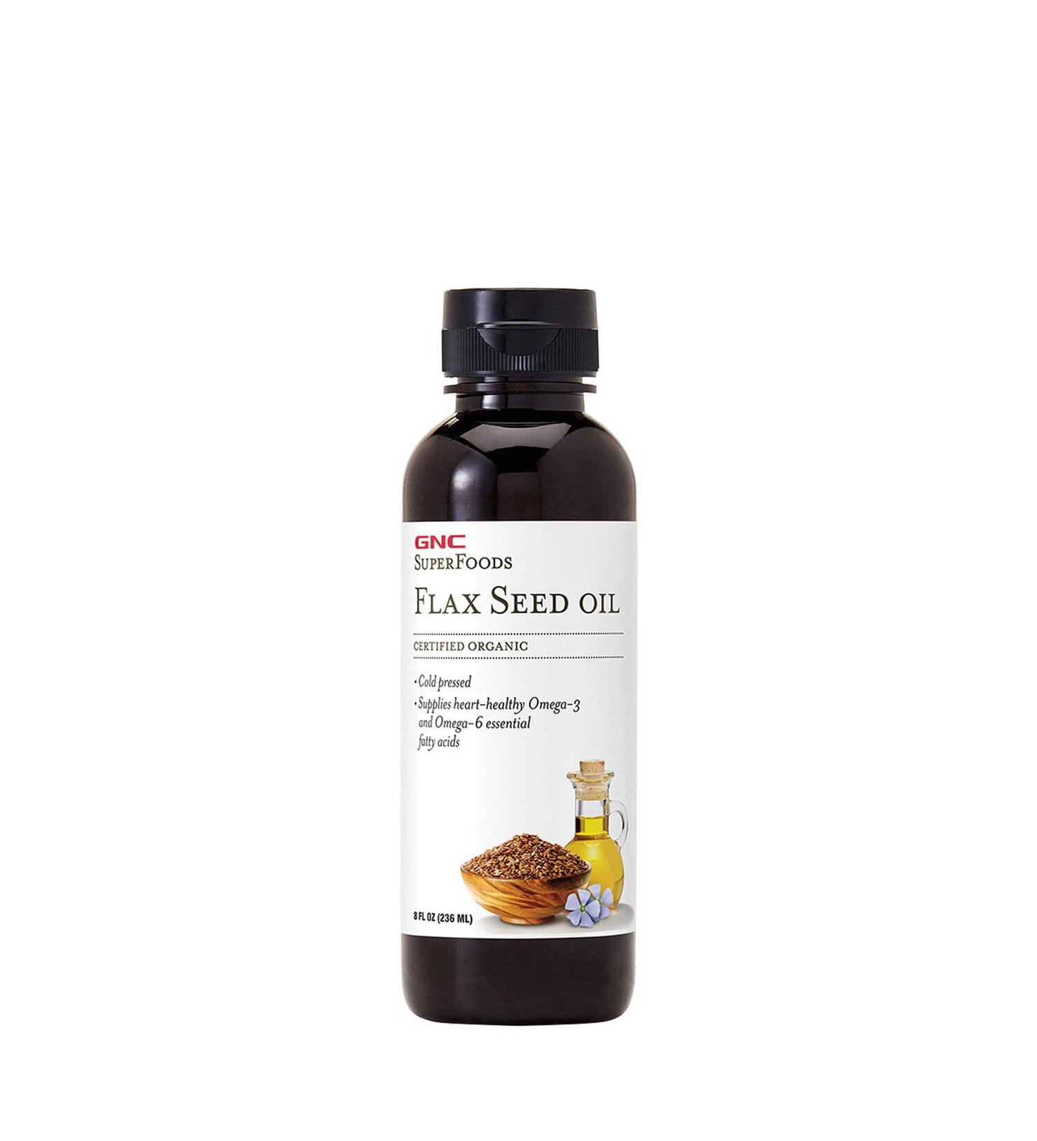GNC SuperFoods Flax Seed Oil - 8 fl. oz.