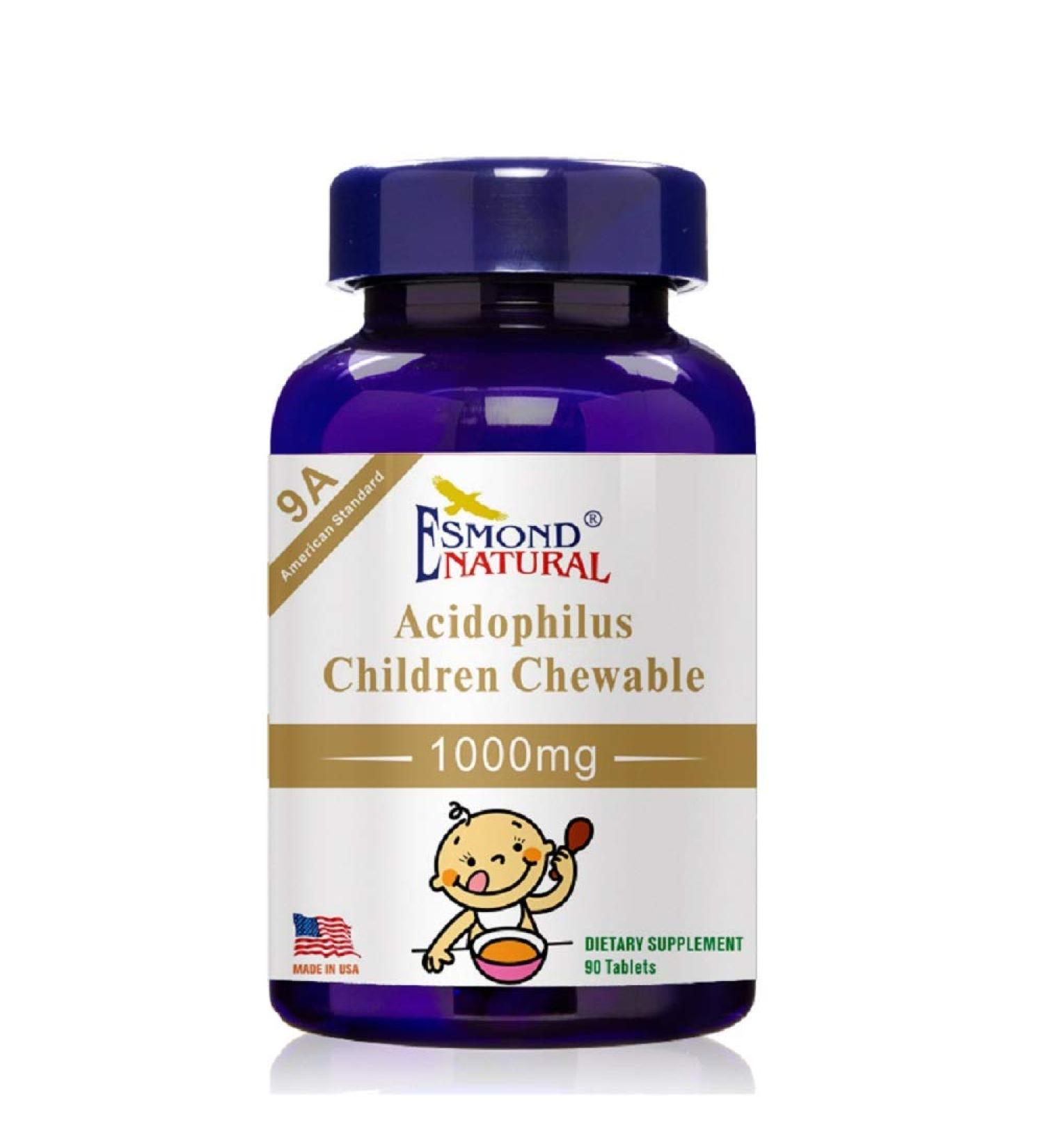 (8 Pack) Esmond Natural: Acidophilus Children Chewable (9A American Standard) GMP Natural Product Assn Certified Made in USA - 1000mg 720 Tablets - Buy Online on GoSupps.com