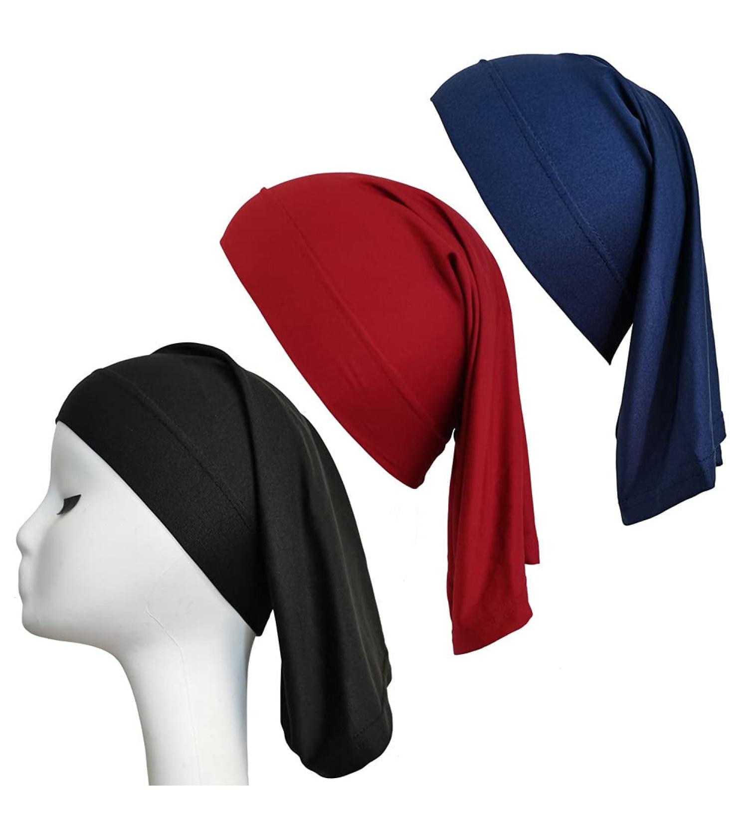 3 Pack Dreadlocks Tube Socks for Locs Braids Twists - Navy Blue, Black, Wine Red - Buy Online on GoSupps.com