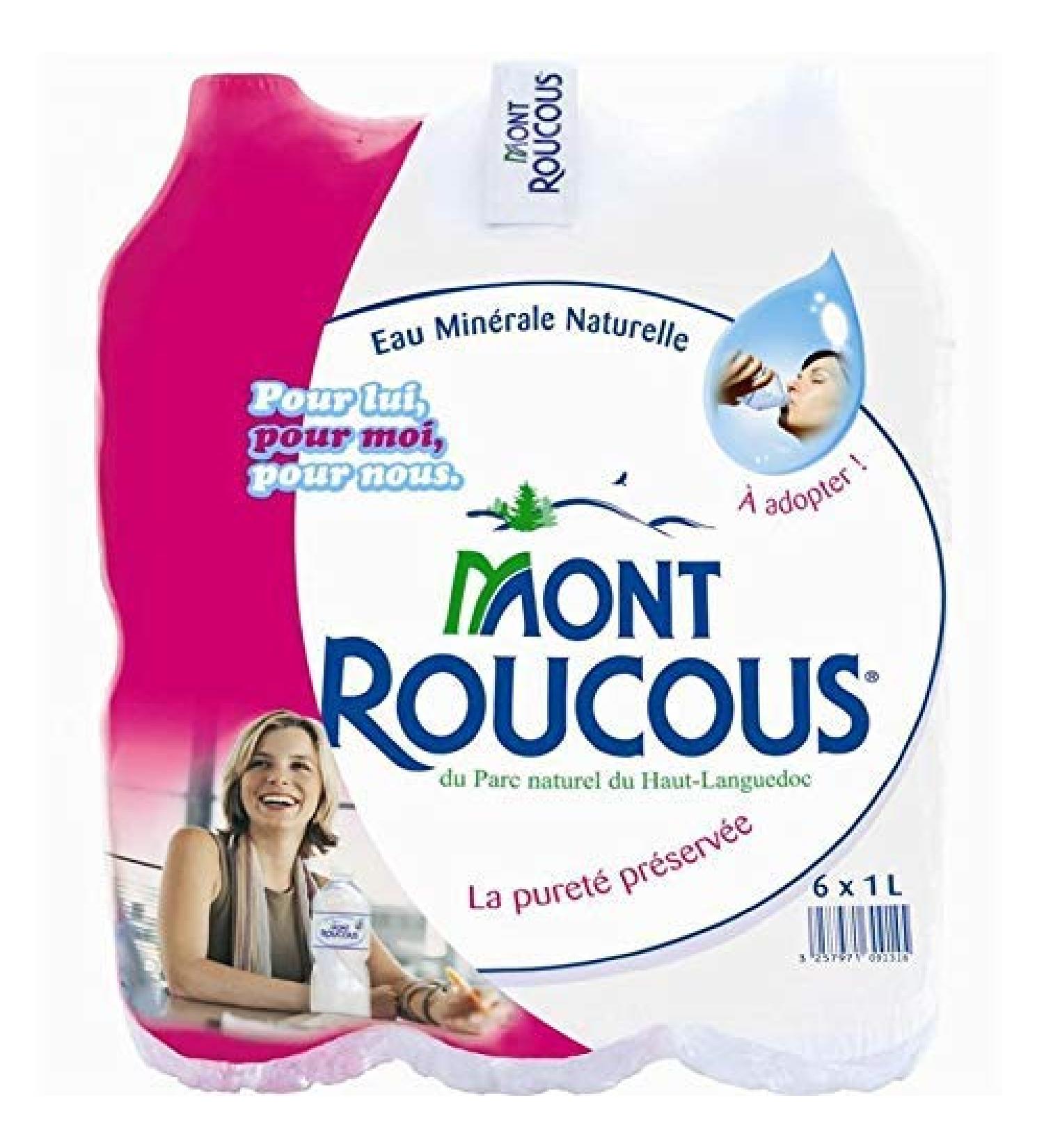 Mont Roucous Mineral Water 6 x 1 L