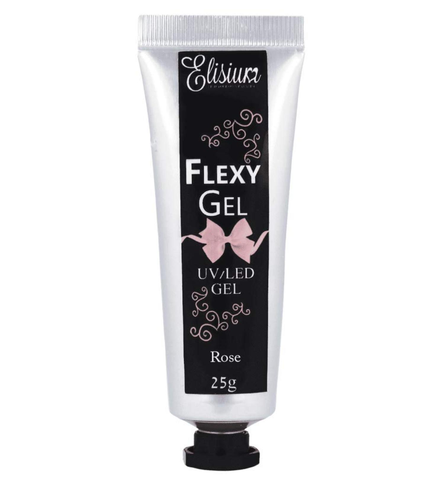 Elisium Flexygel Rose UV/LED nail care manicure building gel 25g
