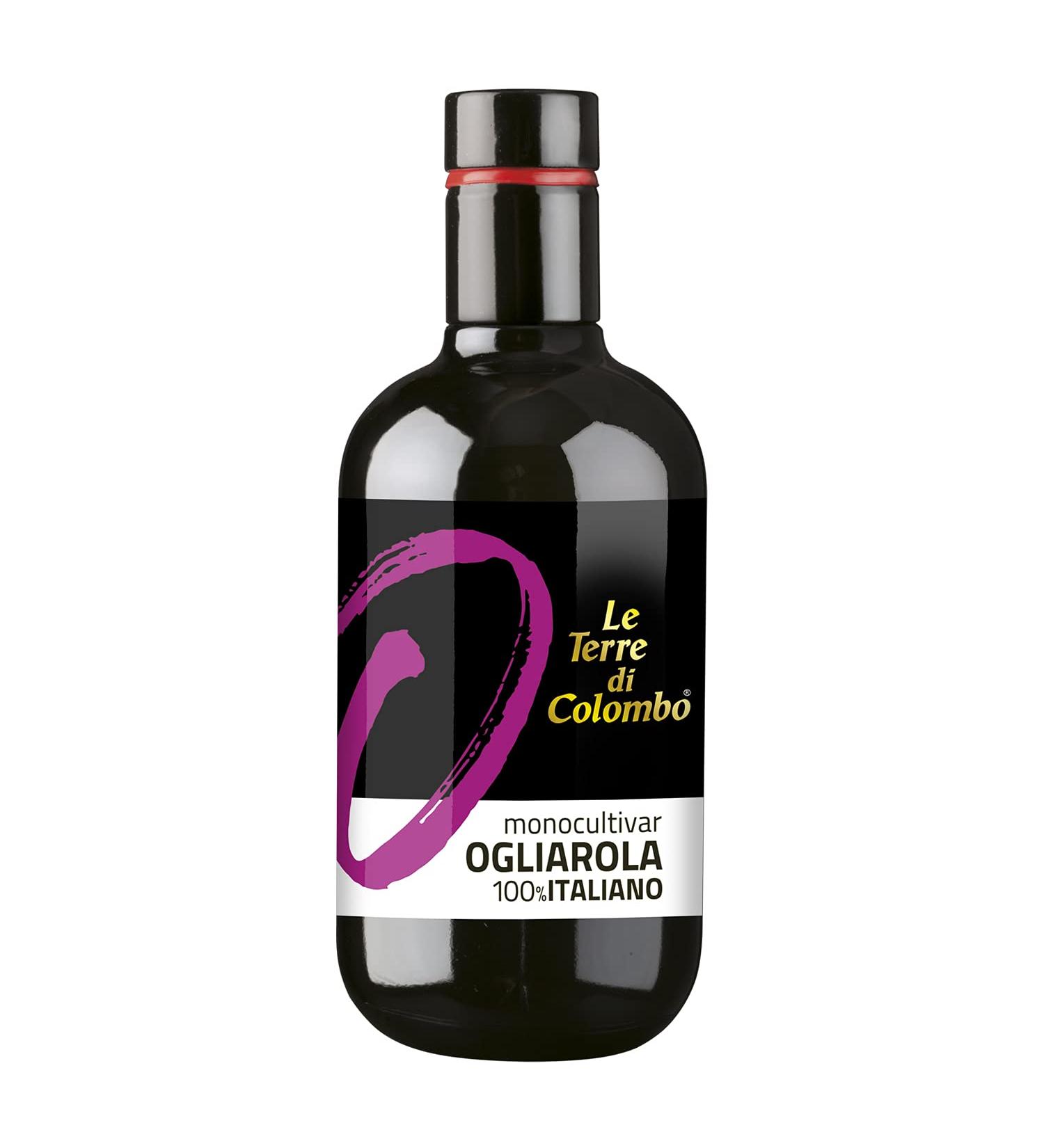 Le Terre di Colombo 100% Italian extra virgin olive oil produced from the cultivar Ogliarola 500 ml - Buy Online on GoSupps.com
