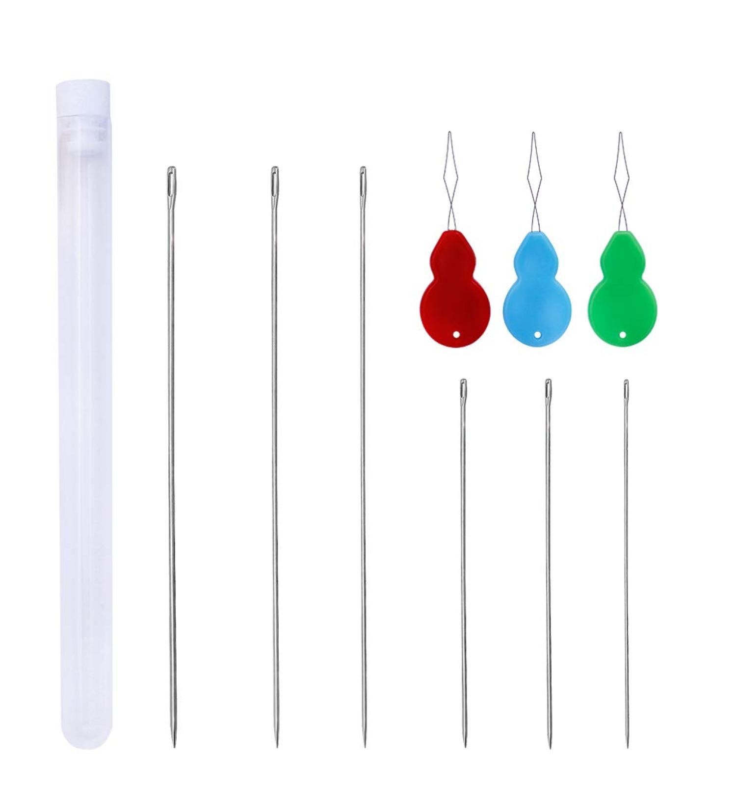 6 PCS Beading Needles Set with 6 Sizes and Threaders - Hand Sewing Needles for Bracelets and Jewelry Making - Buy Online on GoSupps.com