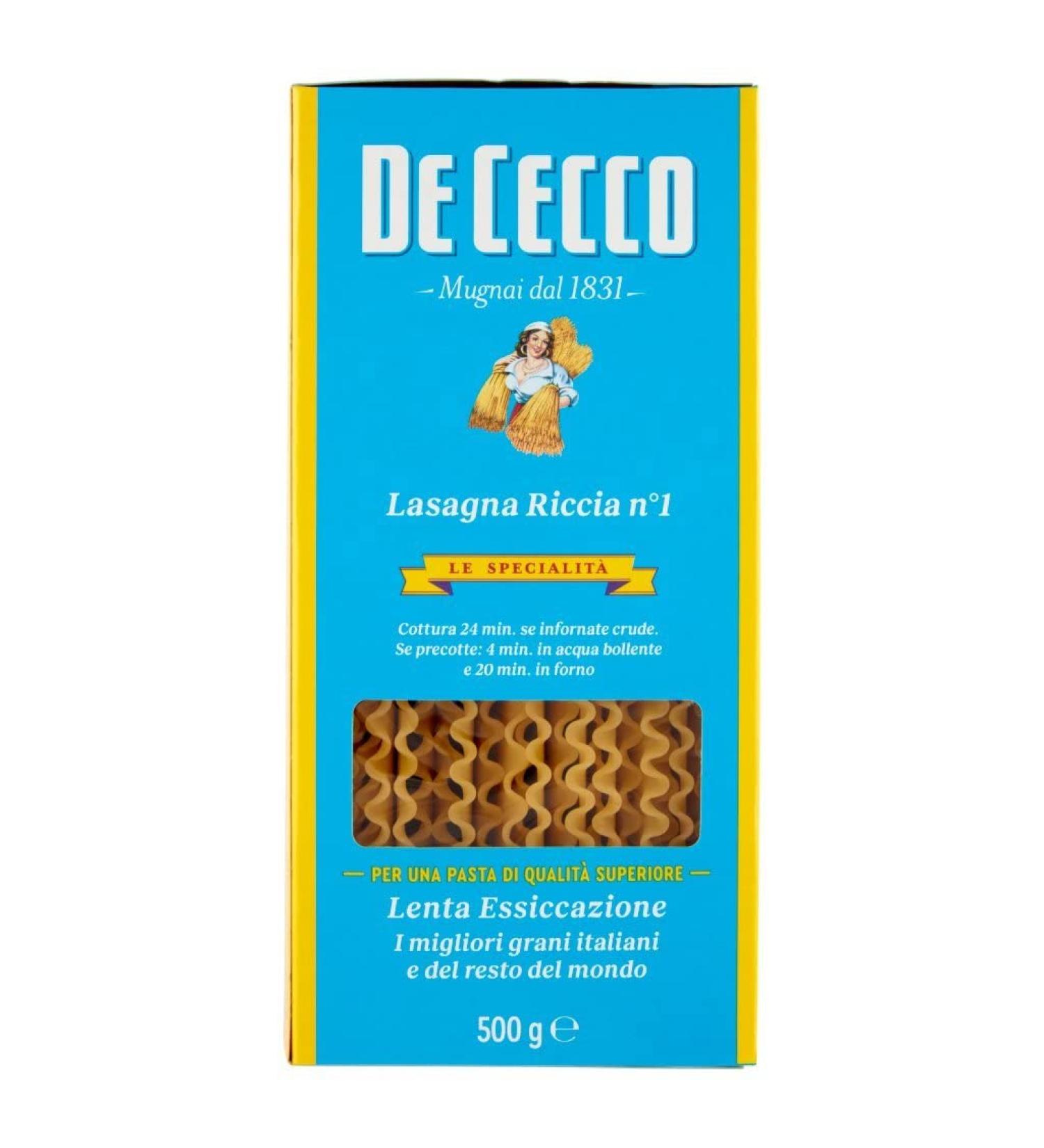 De Cecco 10 x pasta 100 Italy It Italy Lasagnes broad Doprich No 1 no 1 n 500 g + I Itality pulp Itales 400 g - Buy Online on GoSupps.com
