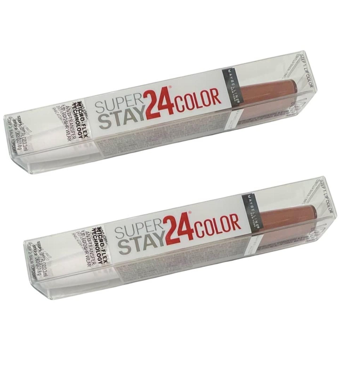 Maybelline SuperStay 24 Color 2-Step Liquid Lipstick Absolute Taupe 230 - Pack of 2 - Buy Online on GoSupps.com