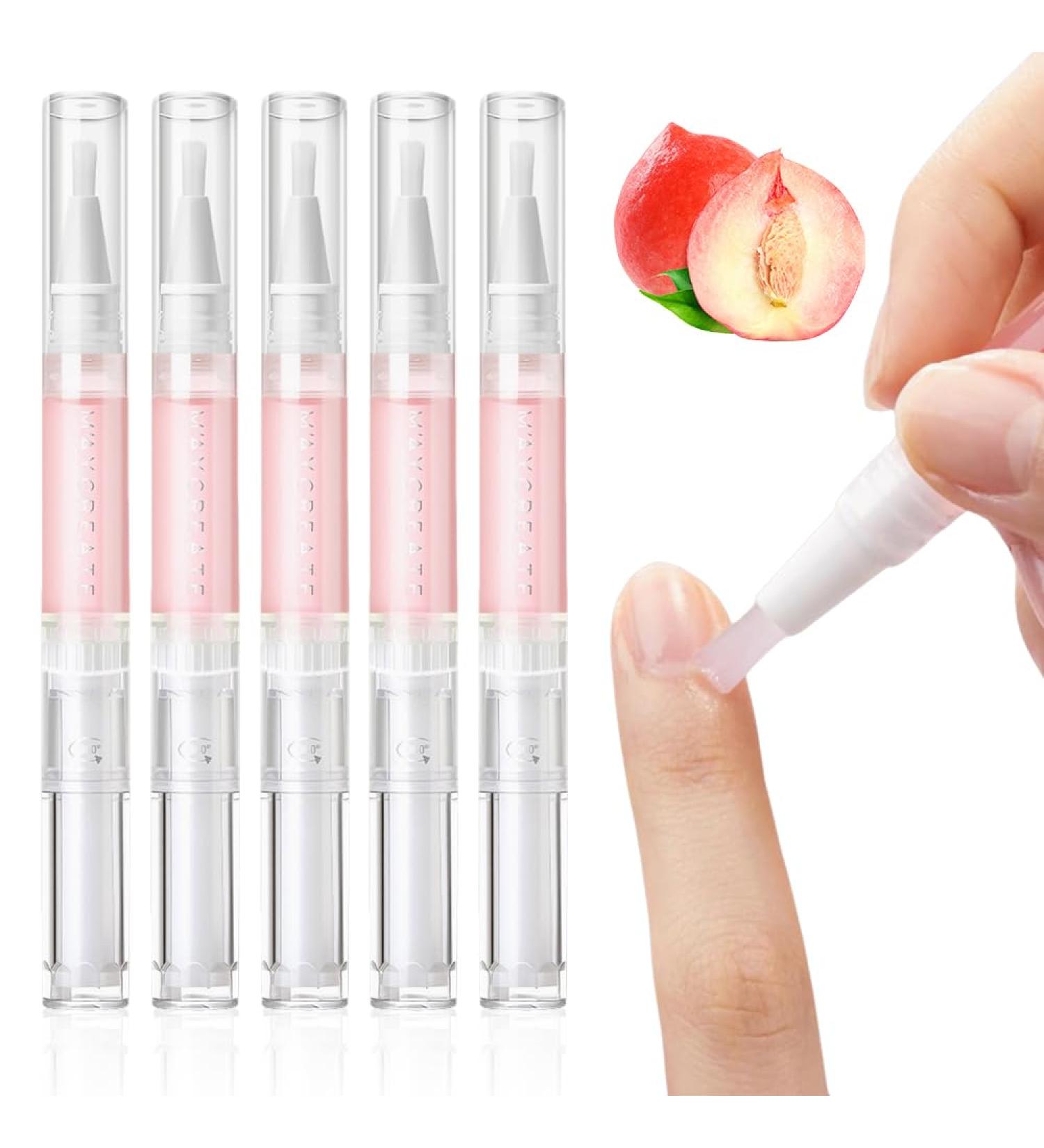 Lot de 5 huiles hydratantes renfor antes et claircissantes for la croissance des ongles stylo huile nutritionnelle for manucure 2024 stylo huile for cuticules Radiant Cosmetics for la croissan Peach - Buy Online on GoSupps.com