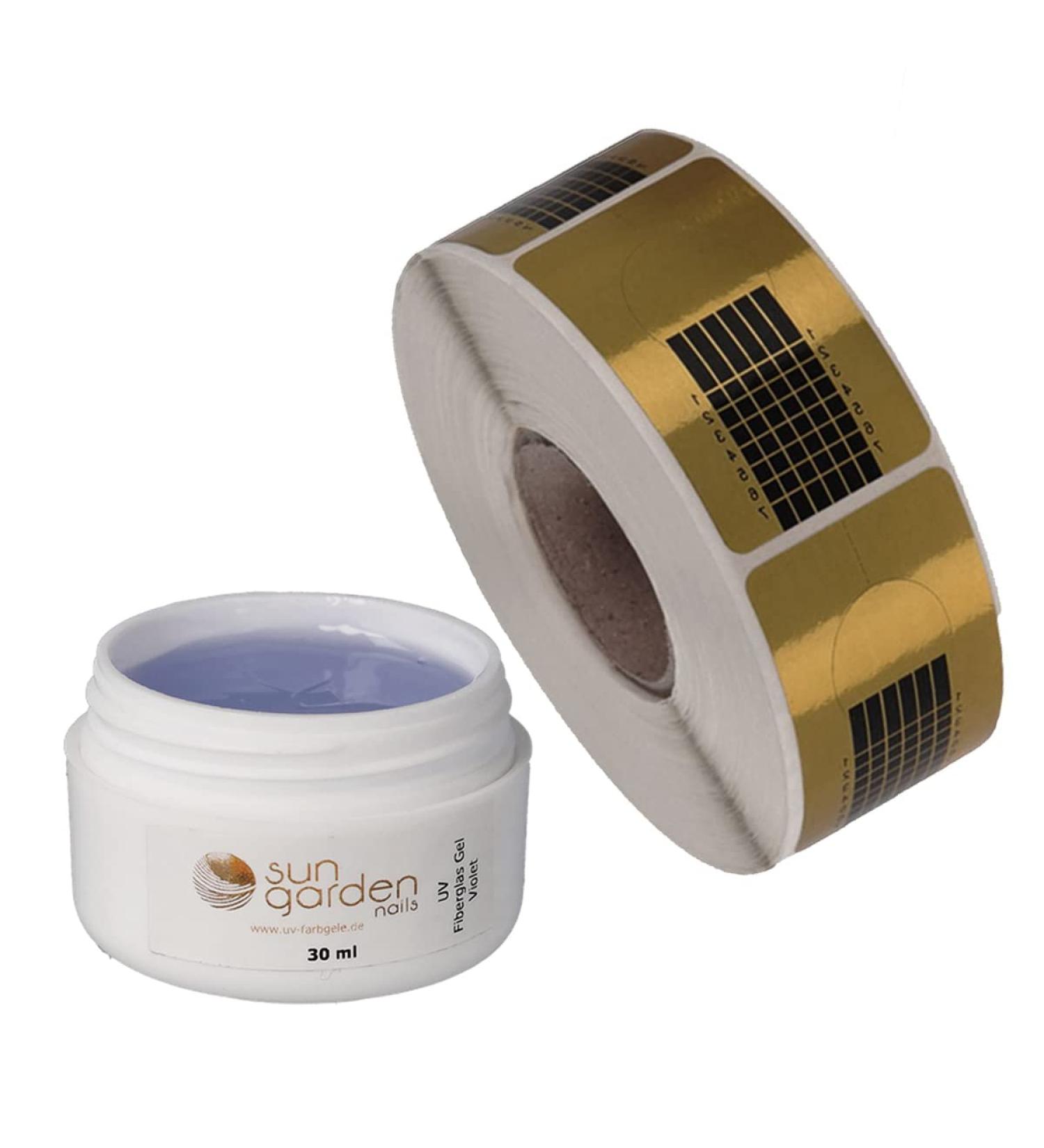 UV Fiberglass Gel Violet 30ml - 500 Modeling Templates Finish Gel Assembly Gel for Nail Design Manicure & Pedicure | One-Phase Gel Extension - Buy Online on GoSupps.com
