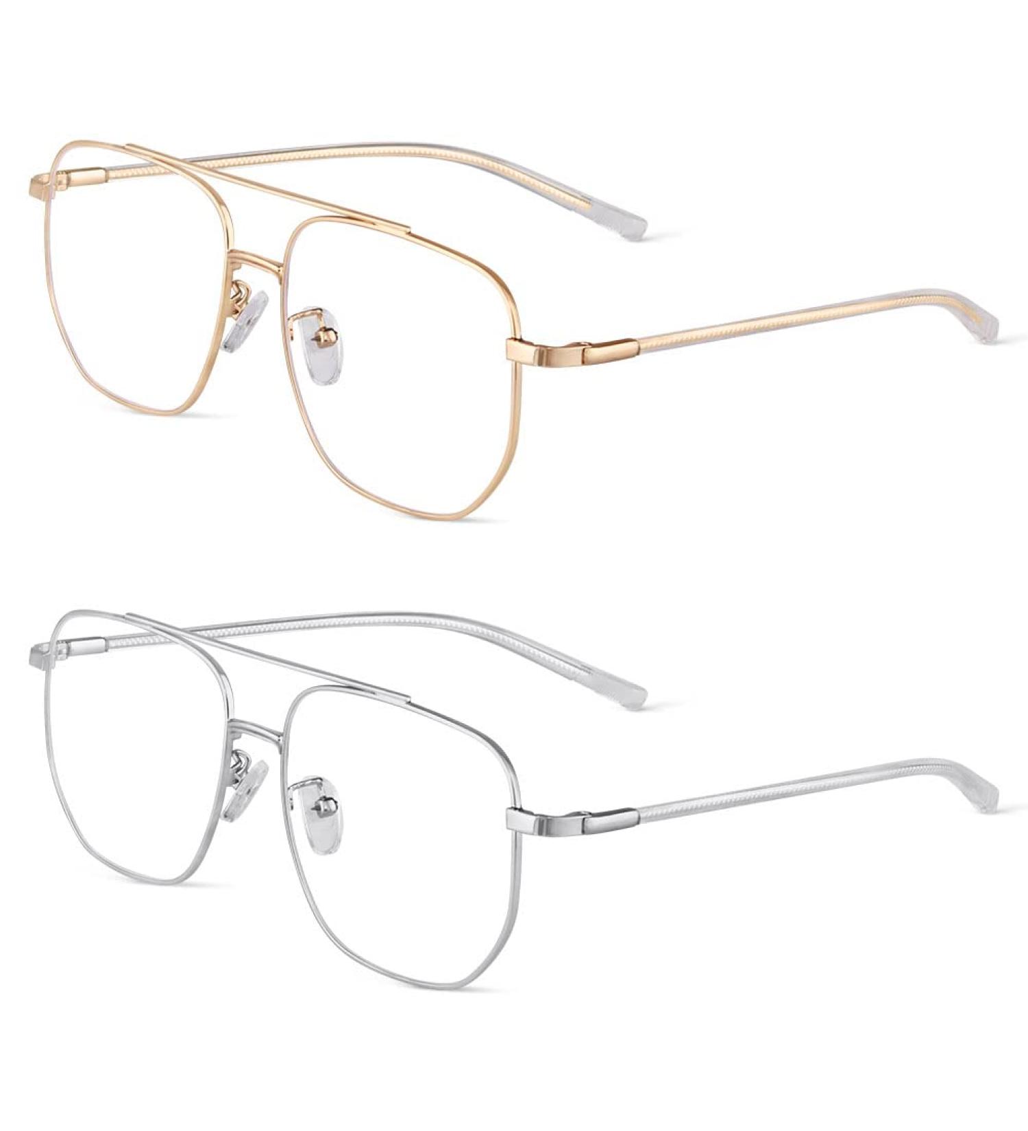 ACWOO Blue Light Blocking Gaming Glasses 2PCS - Anti Blue Light Fashion Filters for Women Men - Buy Online on GoSupps.com
