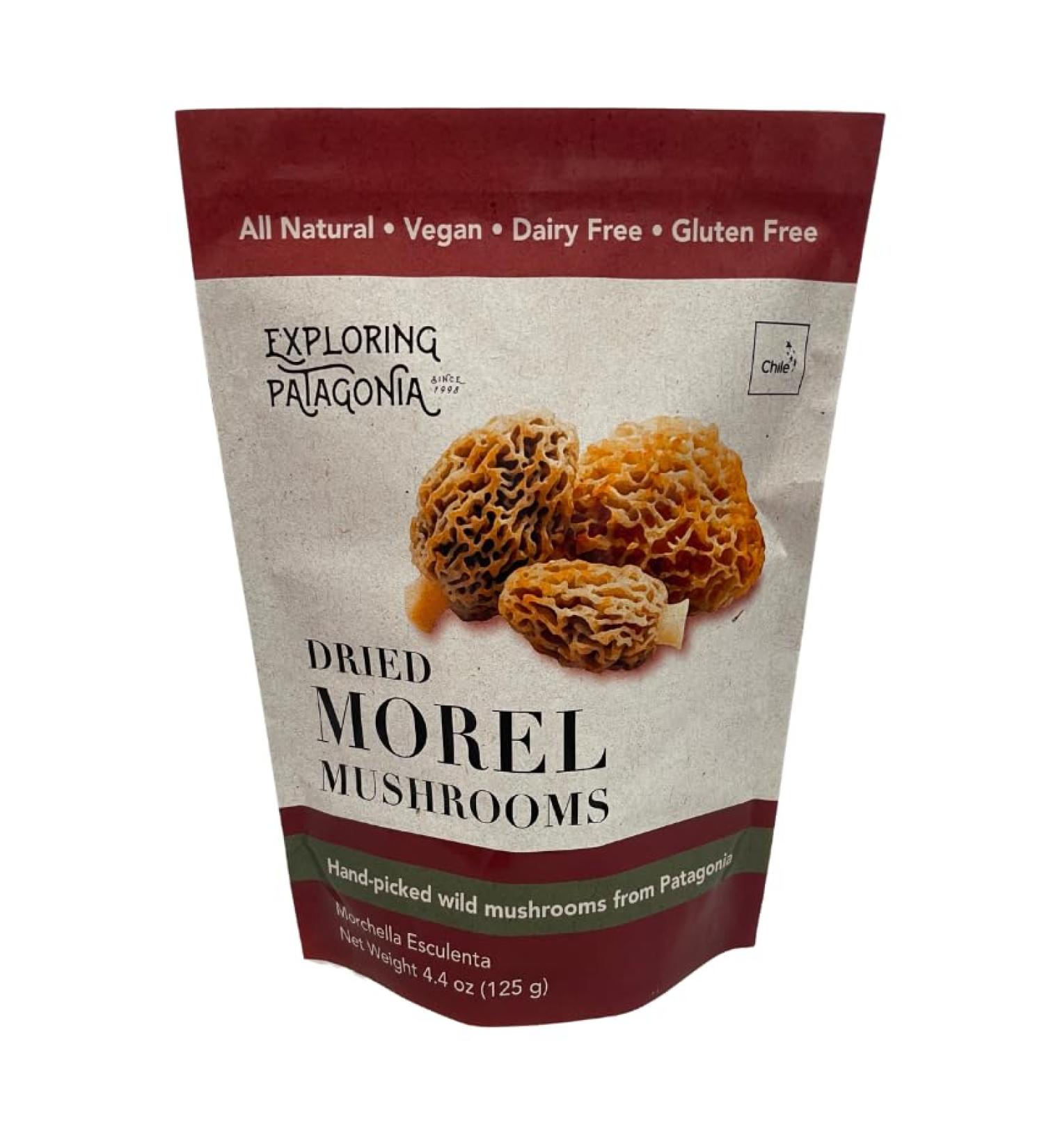 Buy Patagonia Premium Dehydrated Morels - Hand-Harvested 100% Natural 4.4 oz - International Shipping Available - Buy Online on GoSupps.com