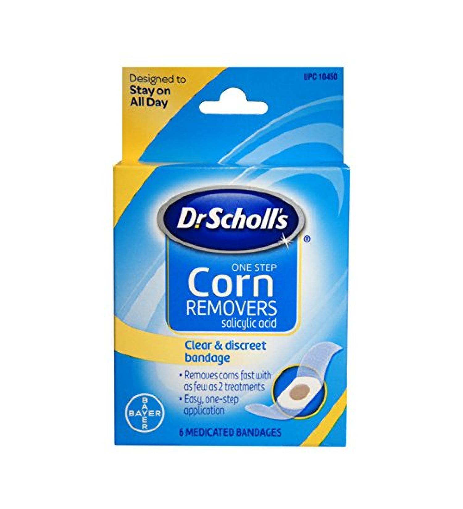 Dr. Scholls Corn Remover One Step Maximum Strength ,6 Count (Pack of 2)