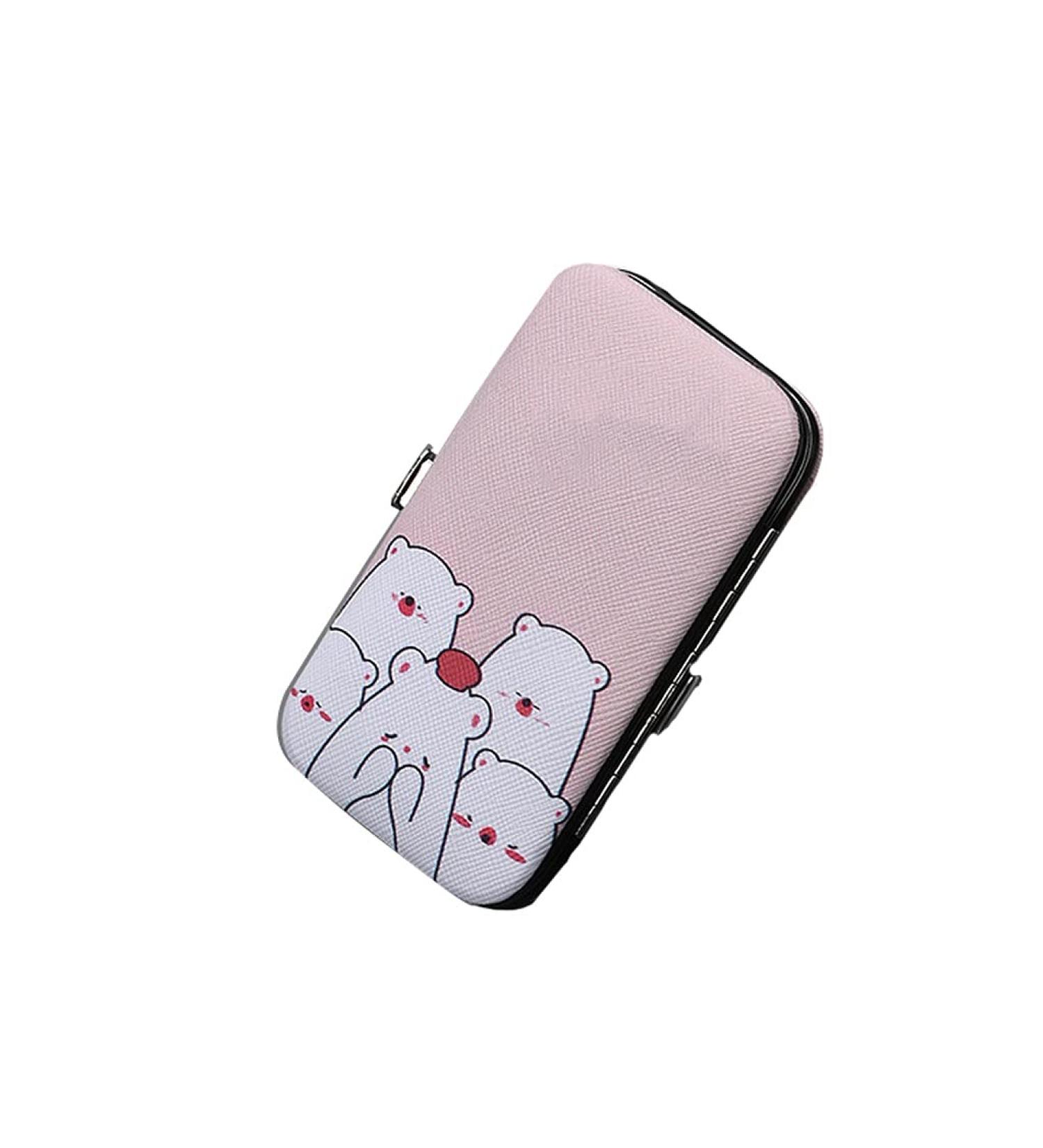 Nail Clippers Kit Beauty Manicure Nail File Nail Clipper Tool Ladies Portable Personal Care Set 7 Pieces Traveling Travel Nail Clippers (Color : Pink) - Buy Online on GoSupps.com