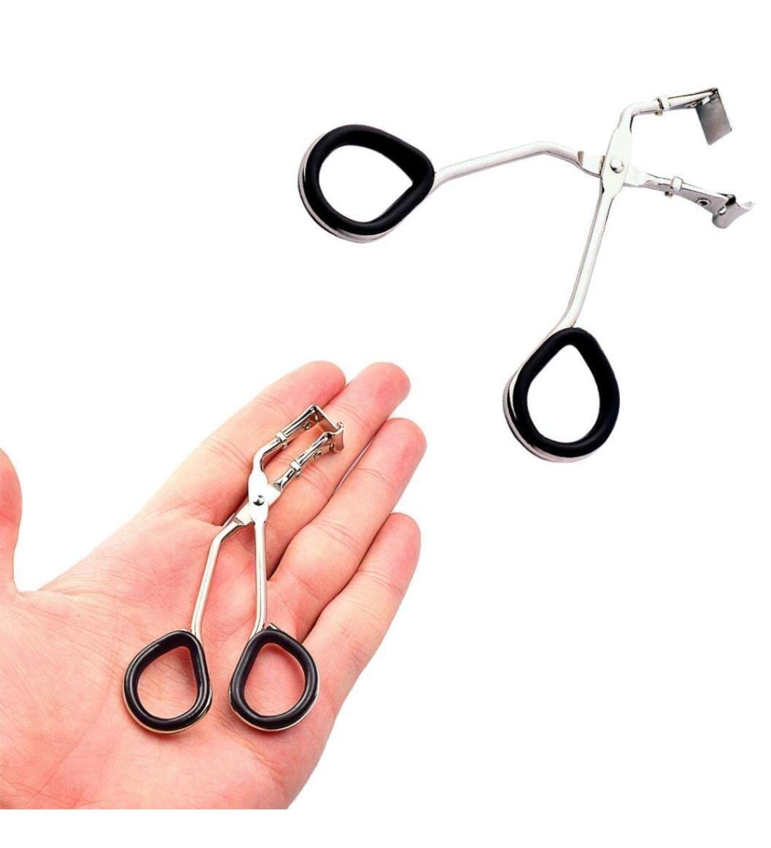 Mini Stainless Eyelash Curler False Eye Lashes Curling Clip Makeup Tool Silver SuperiorPractical and Deft