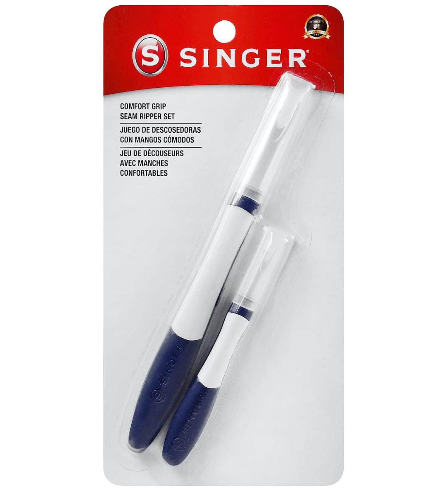 SINGER Comfort Grip Seam Ripper Set - Blue/White 2 Piece - Buy Online on GoSupps.com