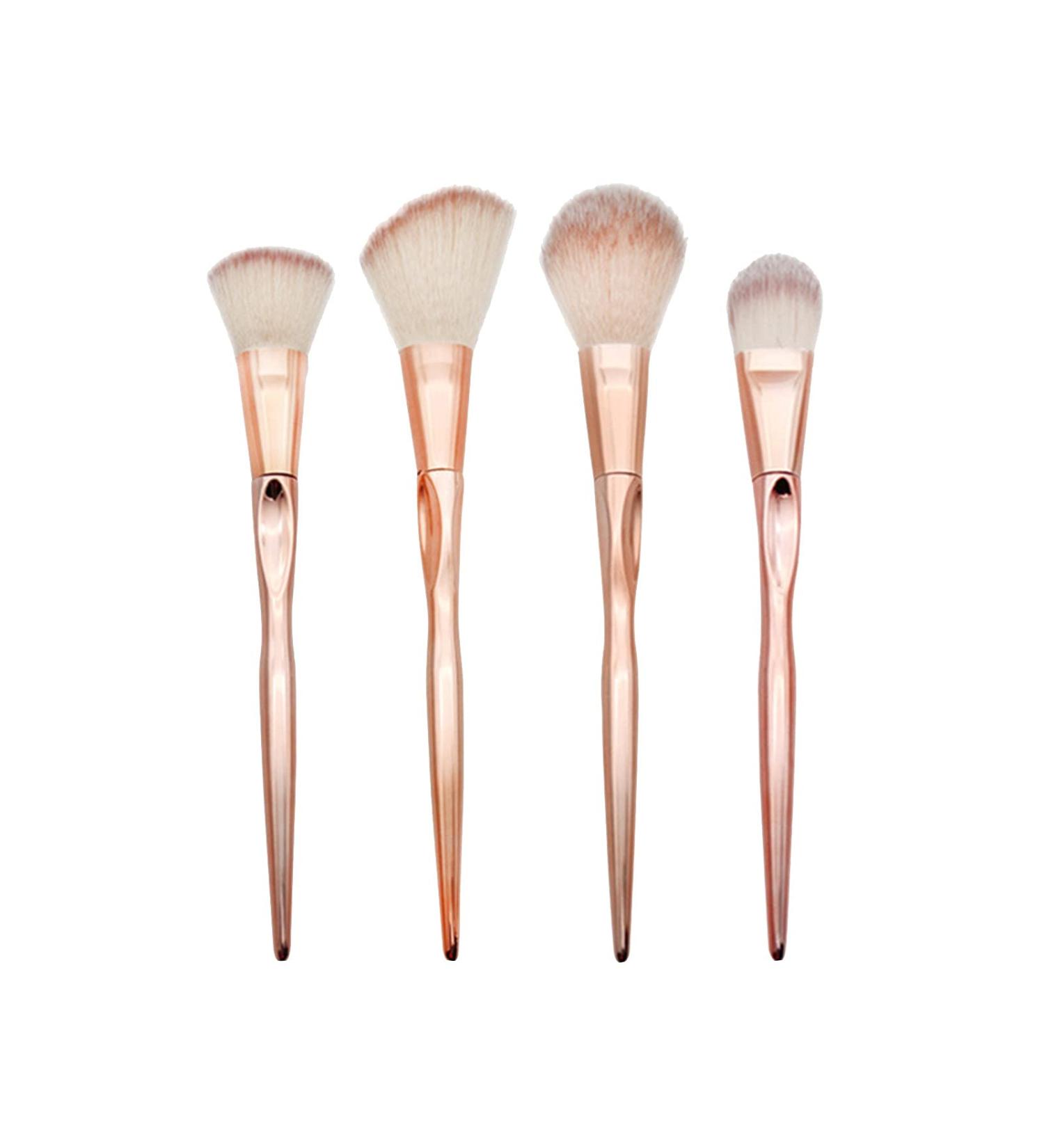 Set Face Foundation Makeup Eyeshadow Brush Up Cosmetic Metal Brush Eyeliner Brushes
