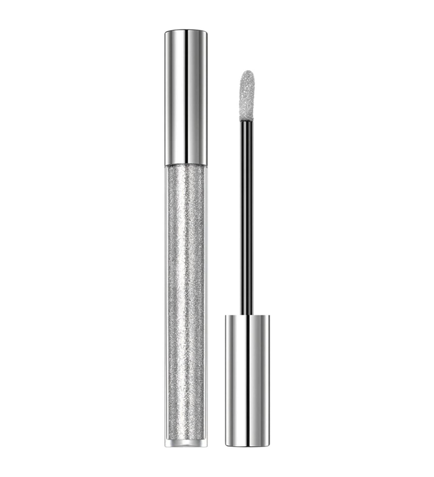 WGUST Super Liquid Lipstick Diamond Eye Shadow Dual Purpose Makeup Long Lasting And Easy To Color Pearlescent Bright Light Non Stick Cup Lip Glaze 1ml Sparkly Lip Gloss One Size A