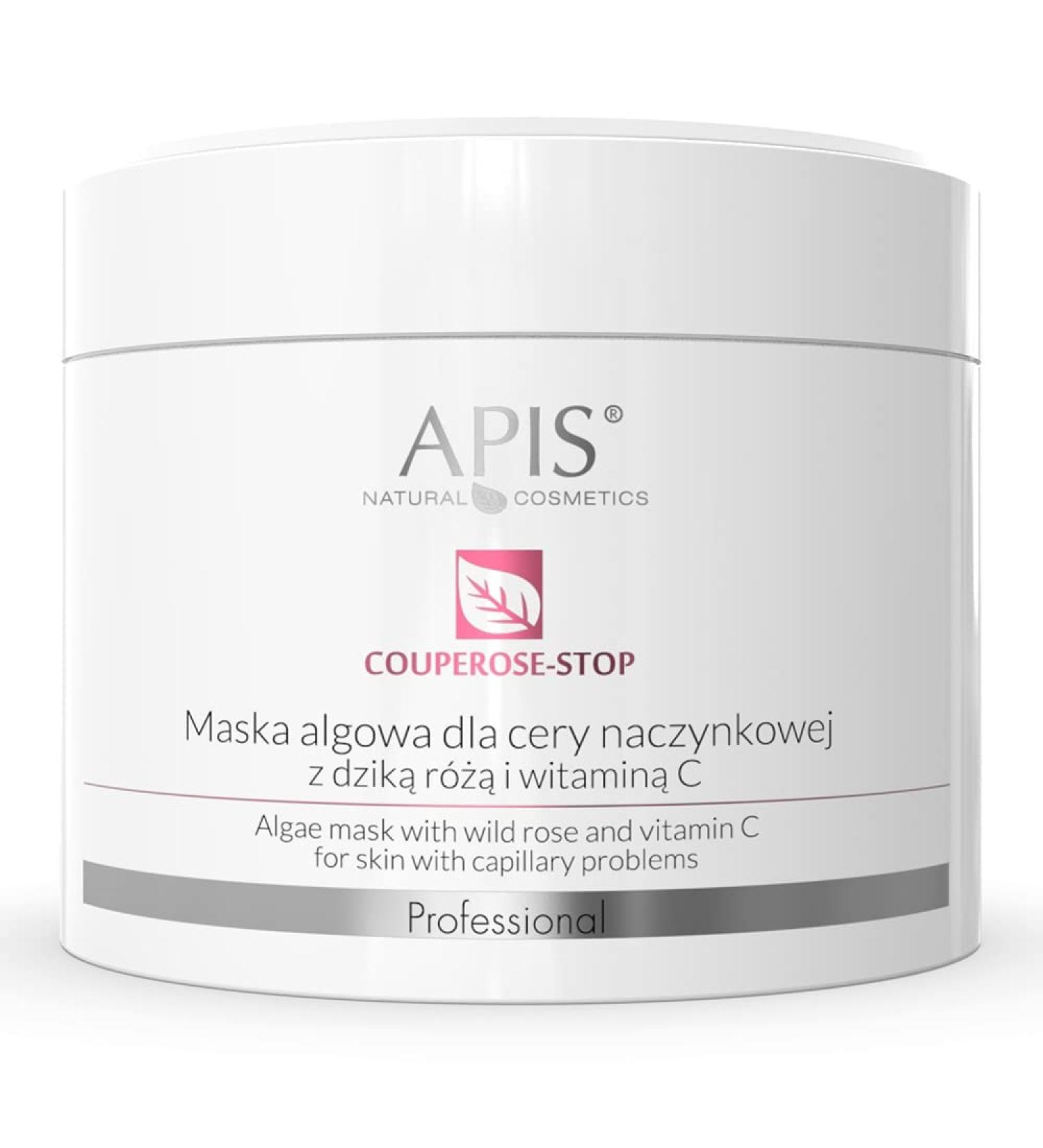 Apis Professional Couperose Stop Wild Rose and Vitamin C Algae Mask for Capillary Skin 100g