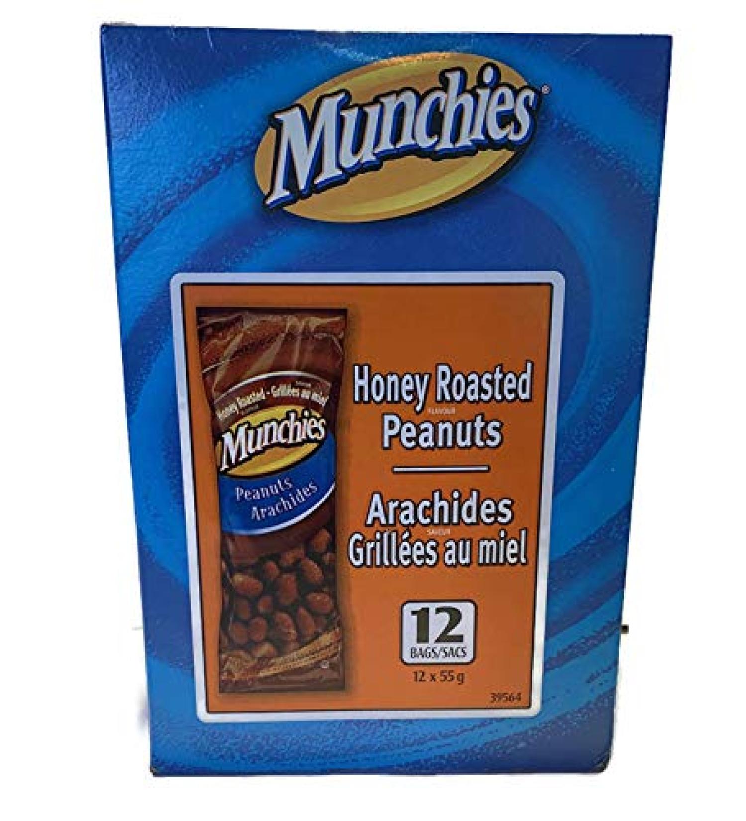 Honey Roasted Peanuts - 12 Bags (55g) /Box by Munchies - Buy Online on GoSupps.com