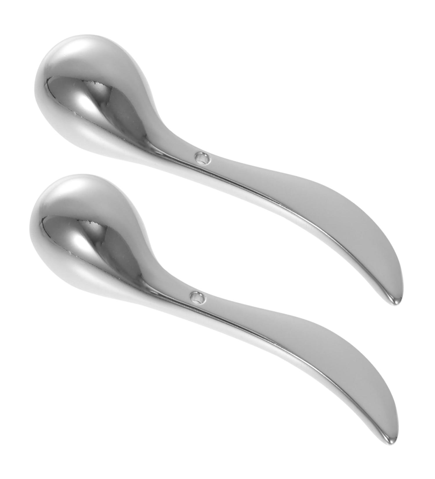 FRCOLOR B tonnets de Massage Yeux en Alliage de Zinc 2 Pcs Cuill re de Massage Contour des Yeux Lisse Masseur Oculaire Anti- d me Raffermissant Visage Soin Peau Hydratant Usage Domestique Argent - Buy Online on GoSupps.com