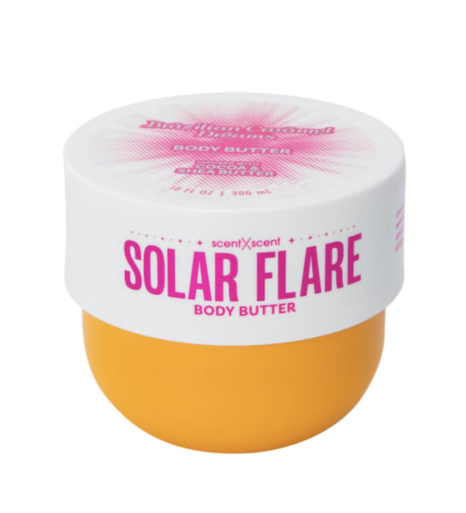 Solar Flare Body Butter Brazilian Caramel Dreams Smooth Moisturizing 10 oz FULL SIZE